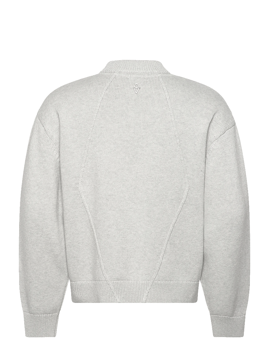 HAN Kjøbenhavn - Diamond Knit Sweater - Ümmarguse kaelusega kudumid - grey melange - 2