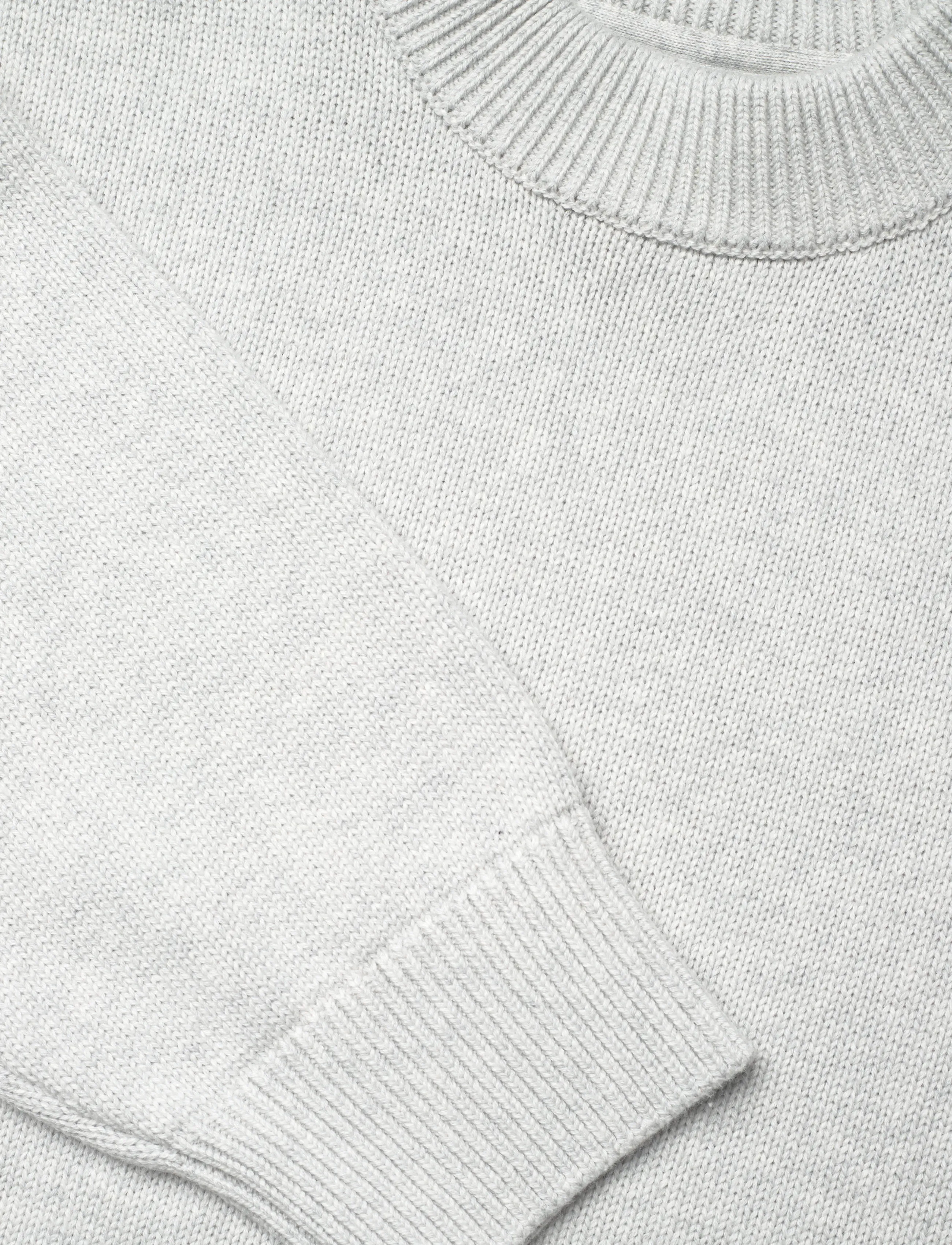 HAN Kjøbenhavn - Diamond Knit Sweater - rund hals - grey melange - 5