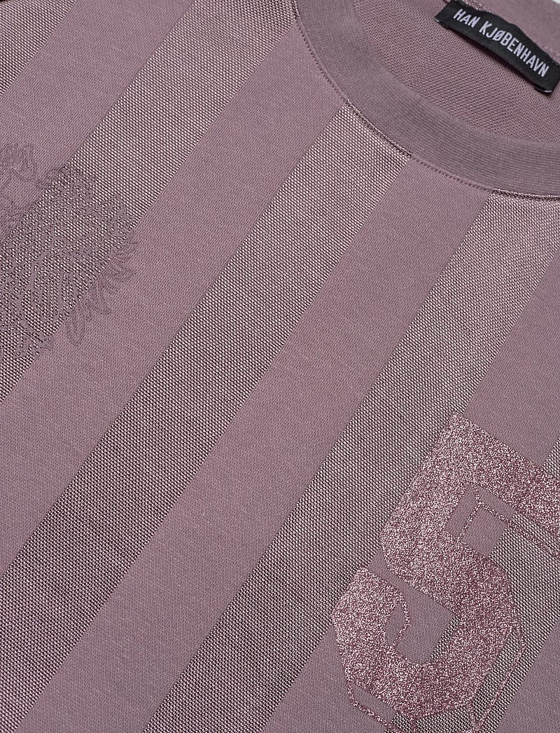 HAN Kjøbenhavn - Logo Football Tee - kortärmade t-shirts - dusty purple - 2