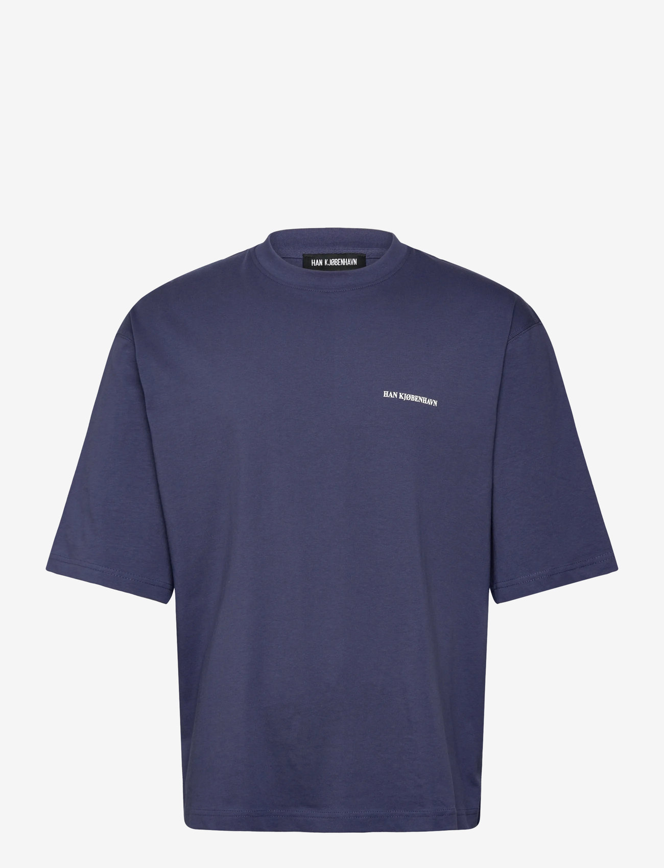 HAN Kjøbenhavn - Oversized Tee - short-sleeved t-shirts - navy - 0