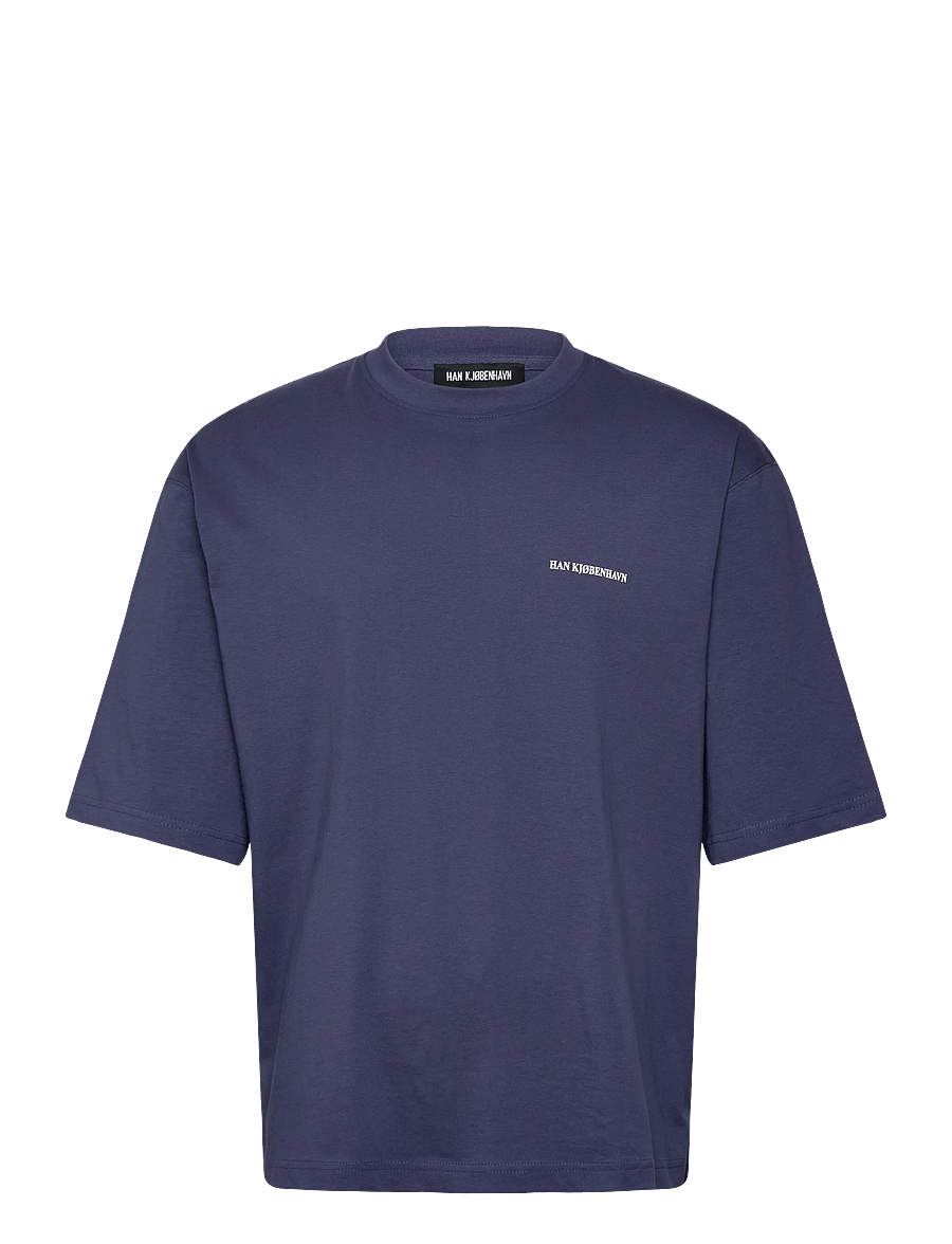 HAN Kjøbenhavn - Oversized Tee - kurzärmelige t-shirts - navy - 0