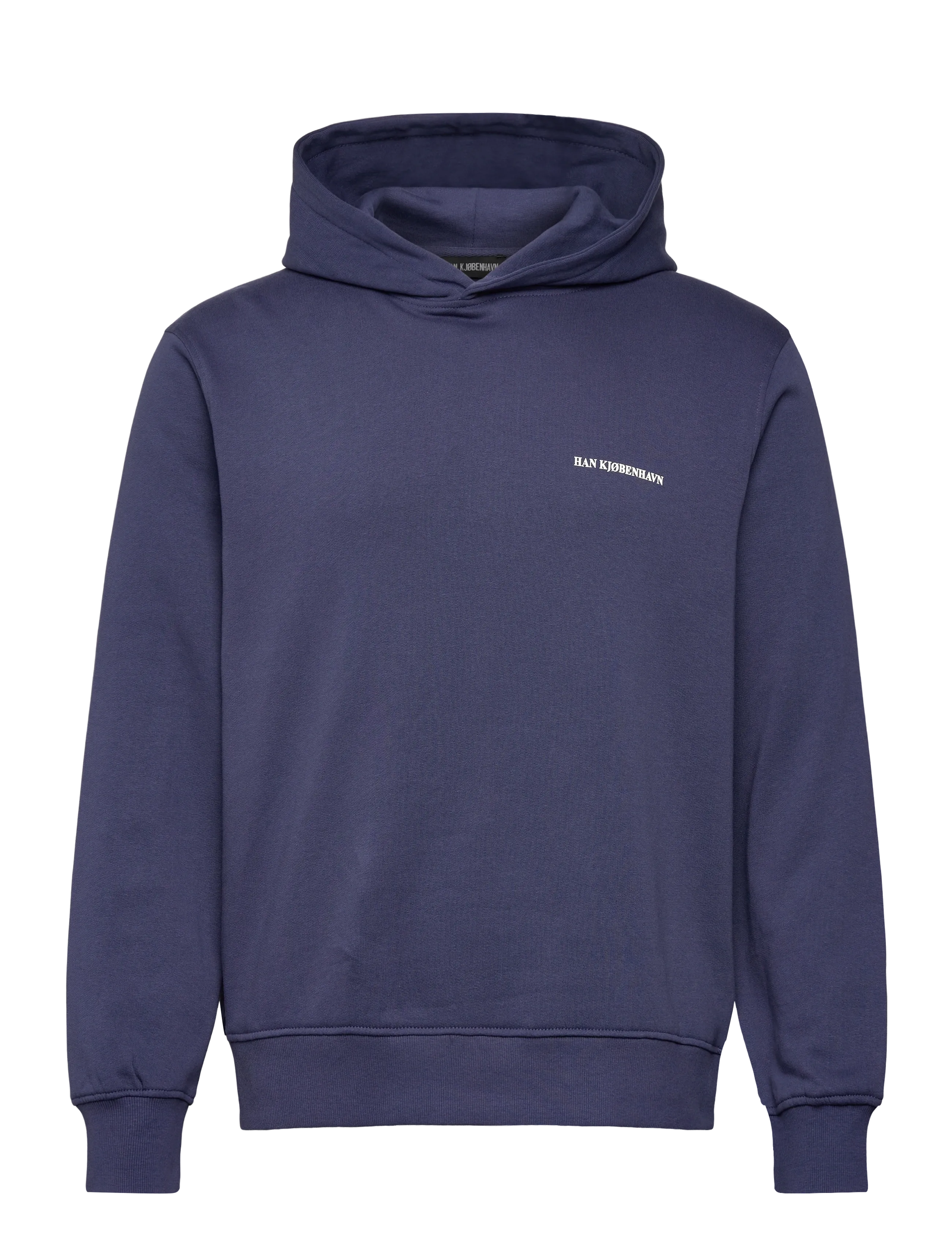 HAN KJØBENHAVN Regular Hoodie Navy - S - Herren