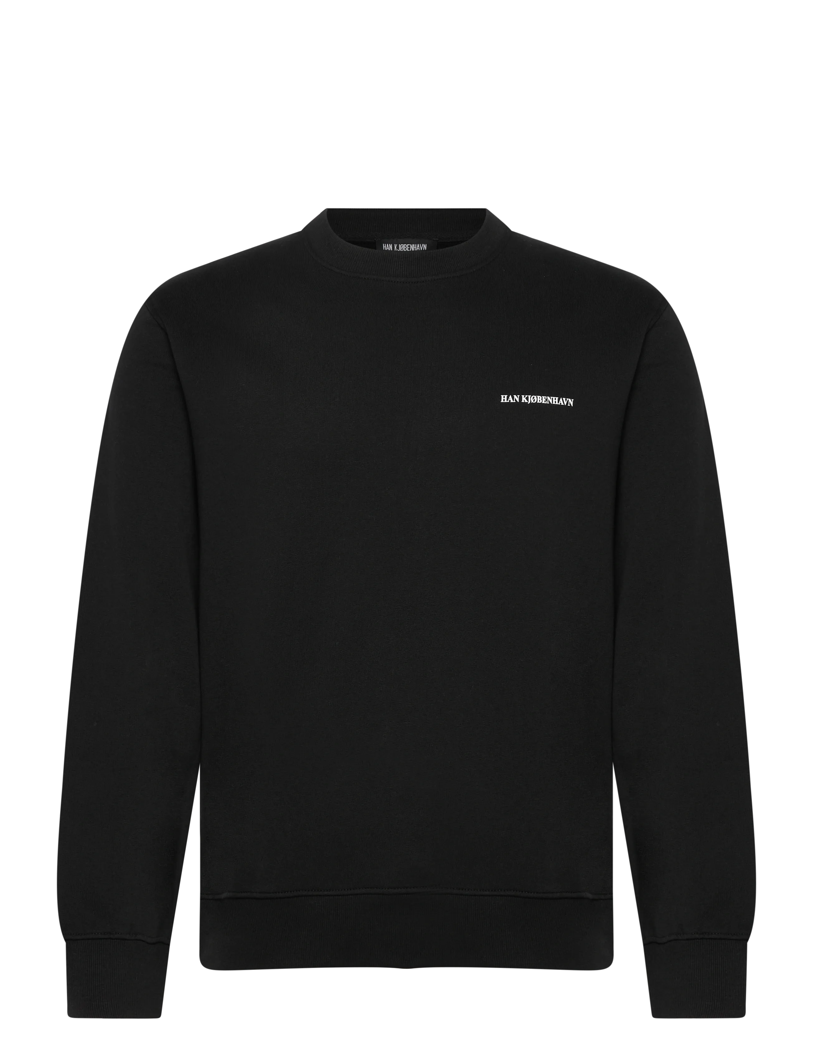 HAN Kjøbenhavn Regular Crewneck - Winter deals - BLACK / black