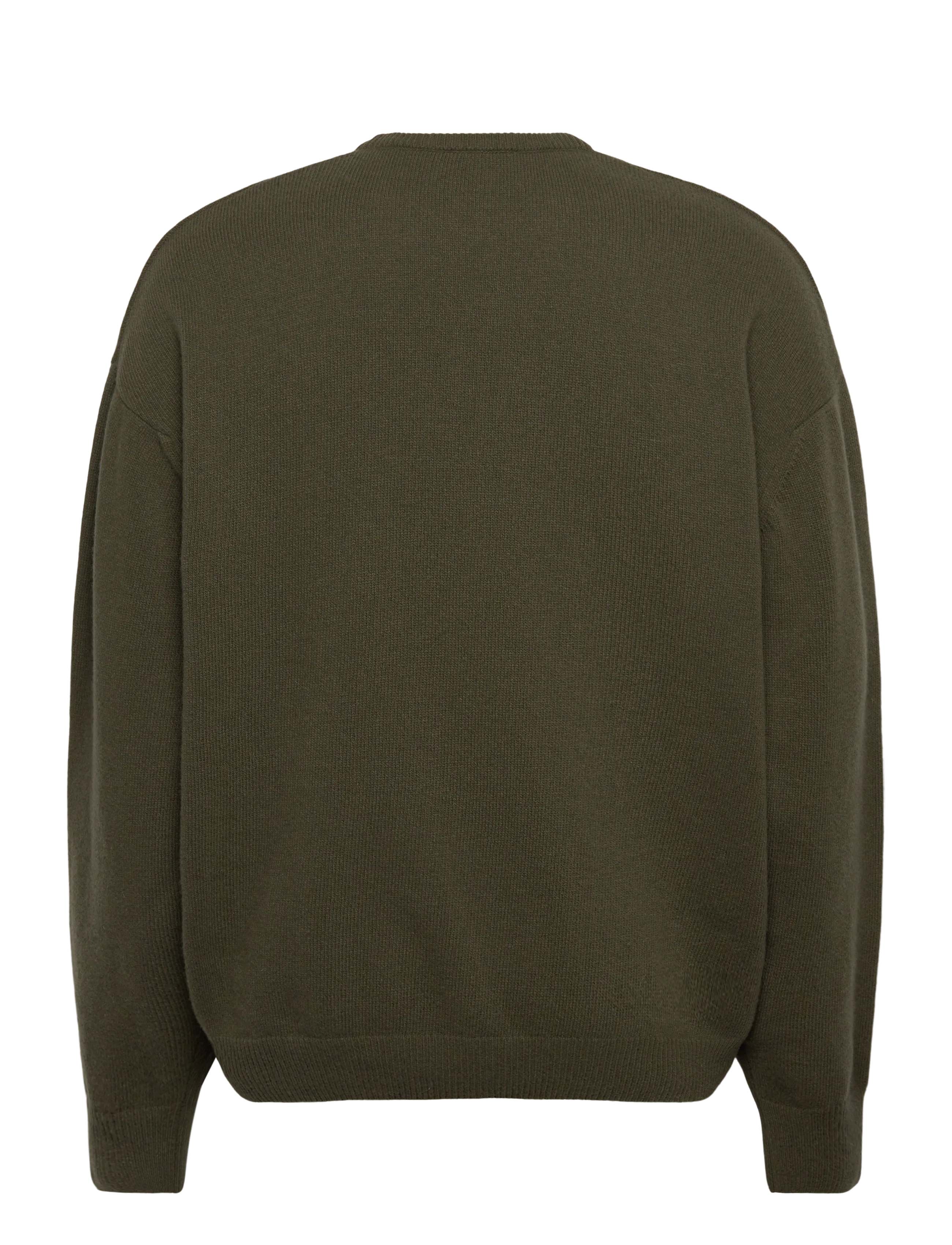 HAN Kjøbenhavn - Logo Relaxed Knit Sweater - pulls col rond - dark green - 1