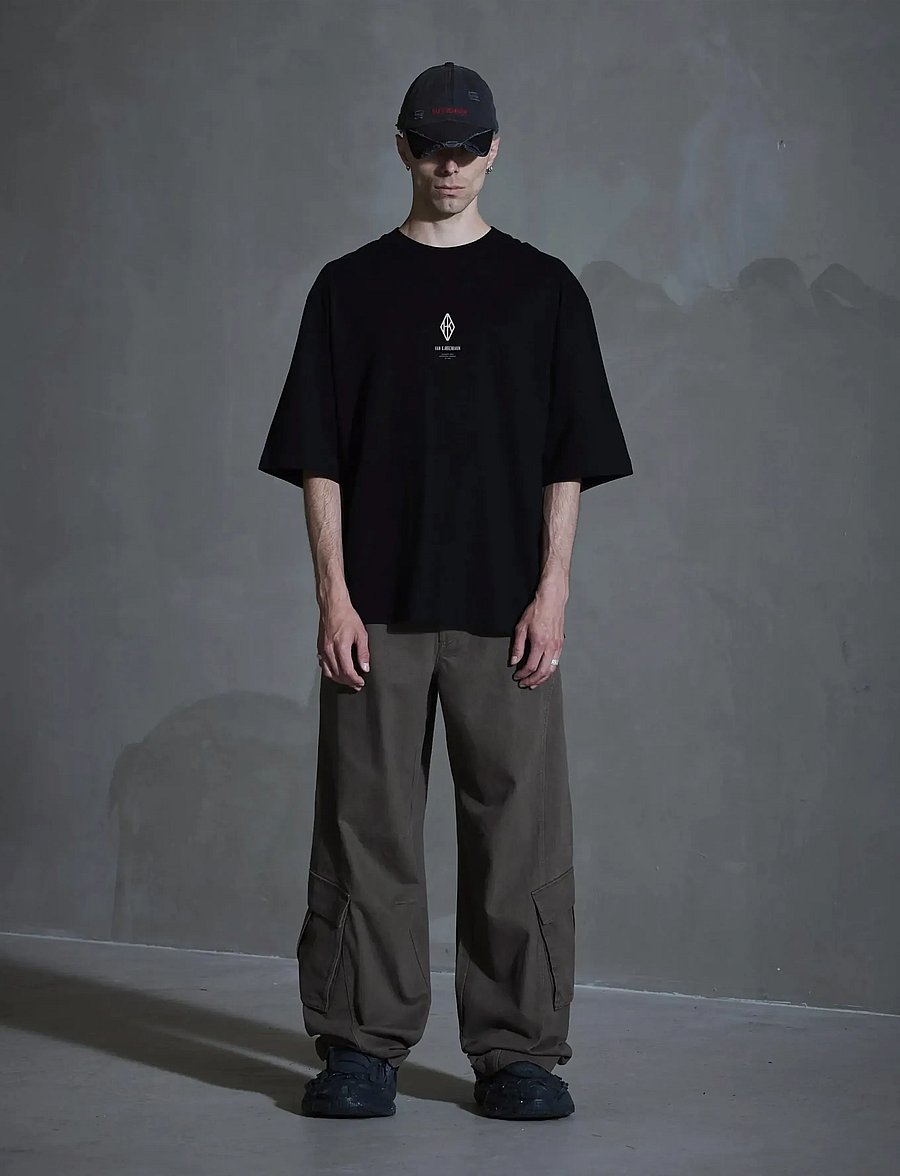 HAN Kjøbenhavn - Diamond Loose Tee - kortærmede t-shirts - black - 0
