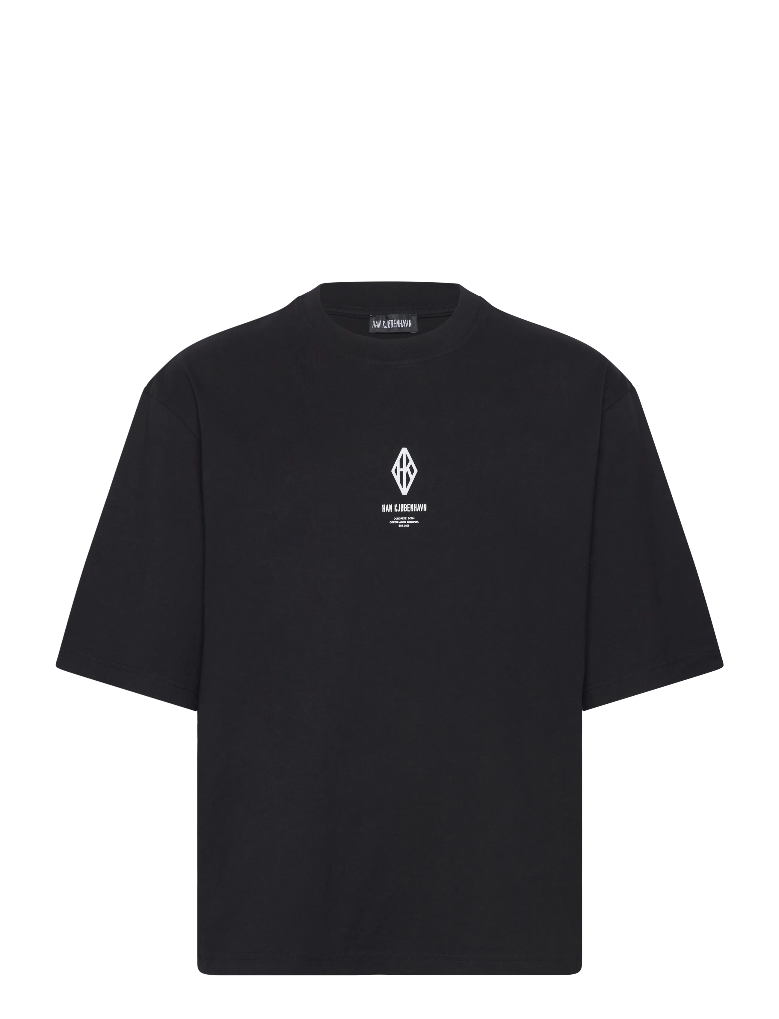 HAN KJØBENHAVN Diamond Loose Tee Schwarz - M - Herren