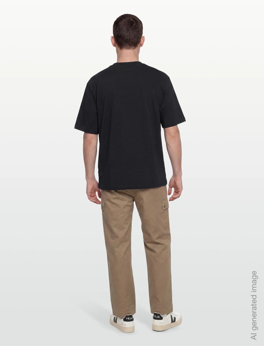 HAN Kjøbenhavn - Diamond Loose Tee - lühikeste varrukatega t-särgid - black/white - 4