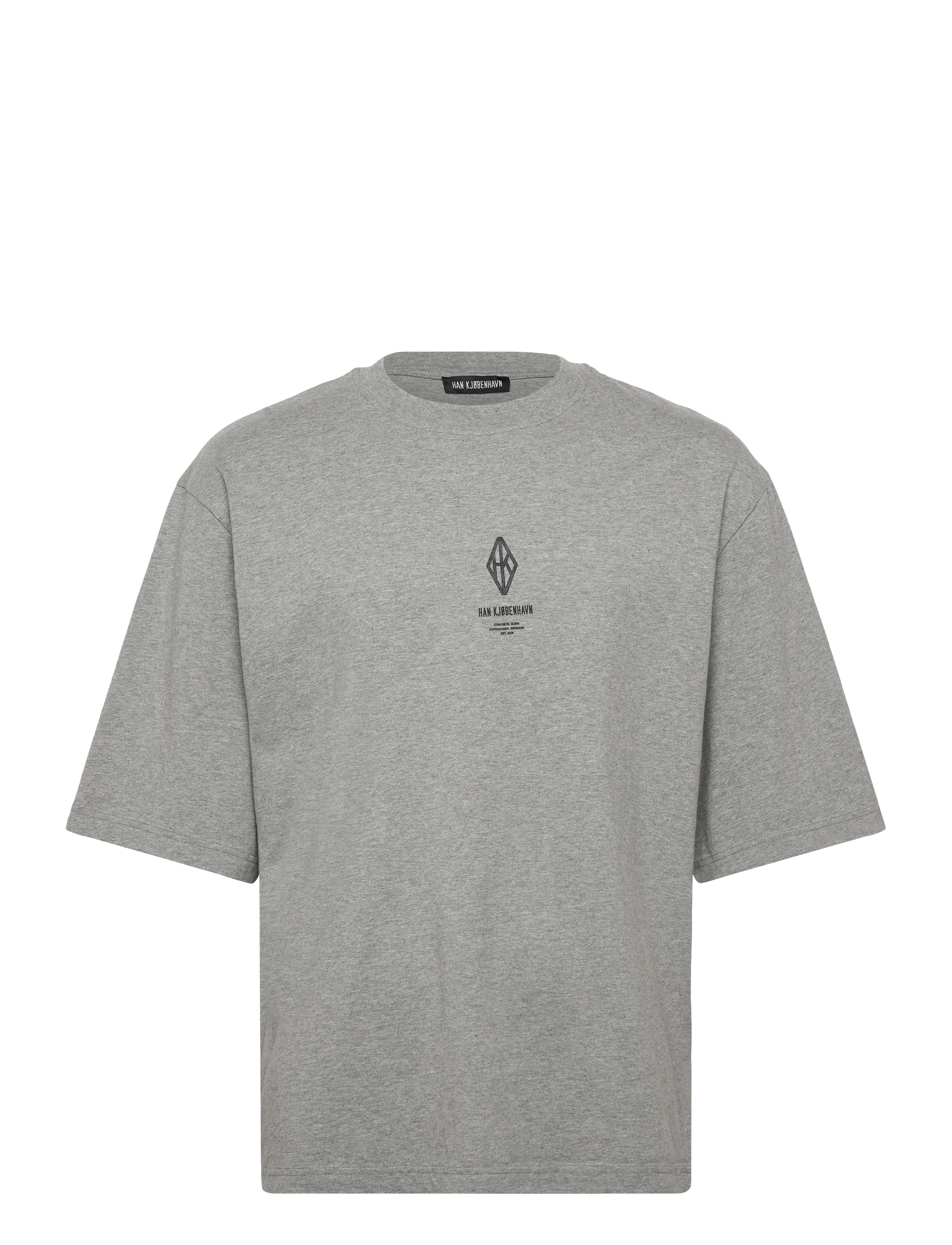 Diamond Loose Tee - GREY MELANGE