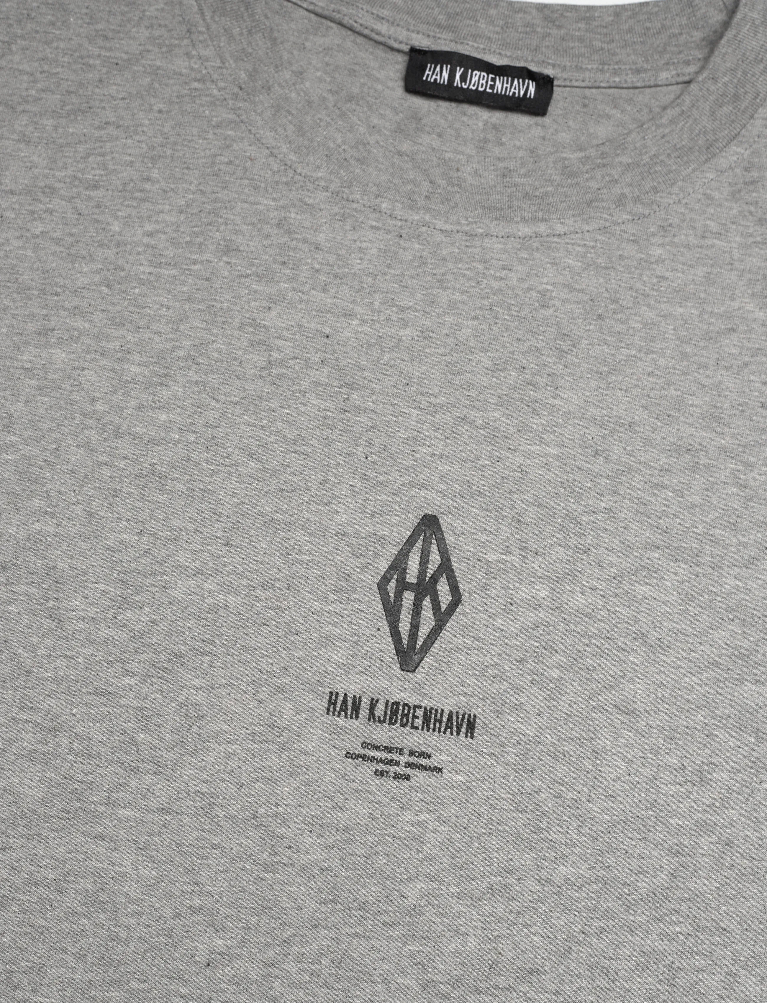 HAN Kjøbenhavn - Diamond Loose Tee - korte mouwen - grey melange - 3