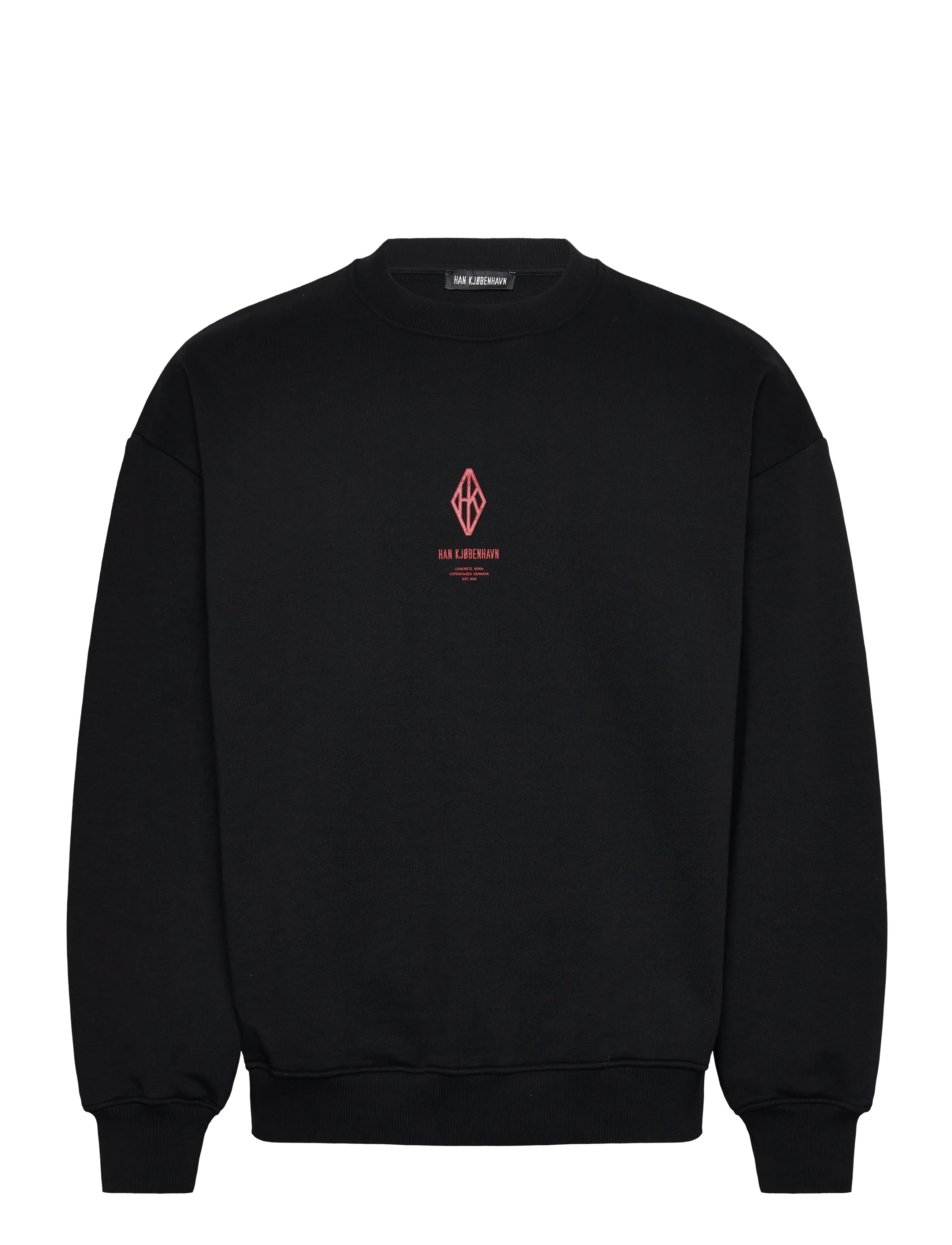 HAN Kjøbenhavn Diamond Loose Crewneck - Sweatshirts & hættetrøjer - BLACK / black
