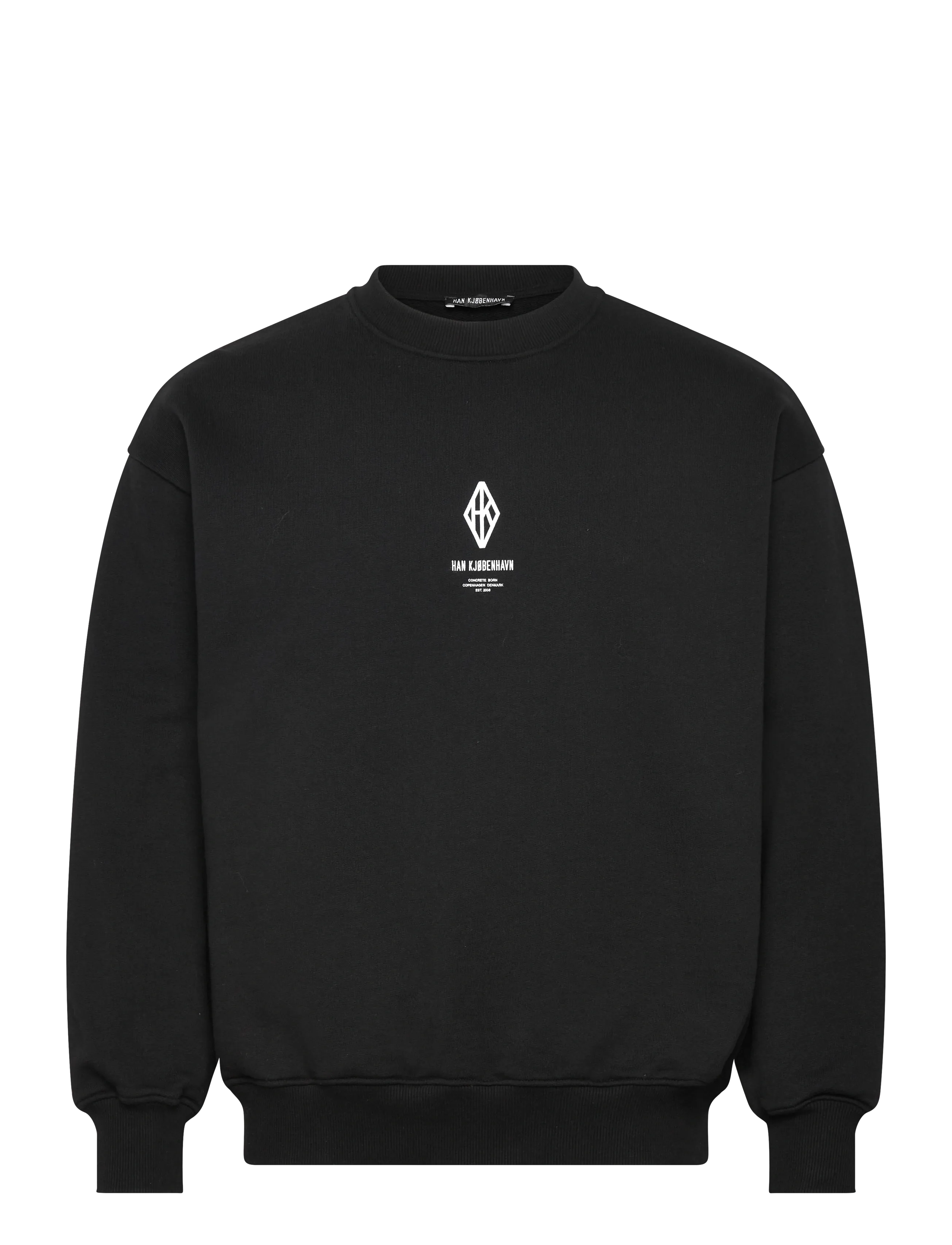 HAN KJØBENHAVN Diamond Oversized Crewneck Schwarz - XL - Herren