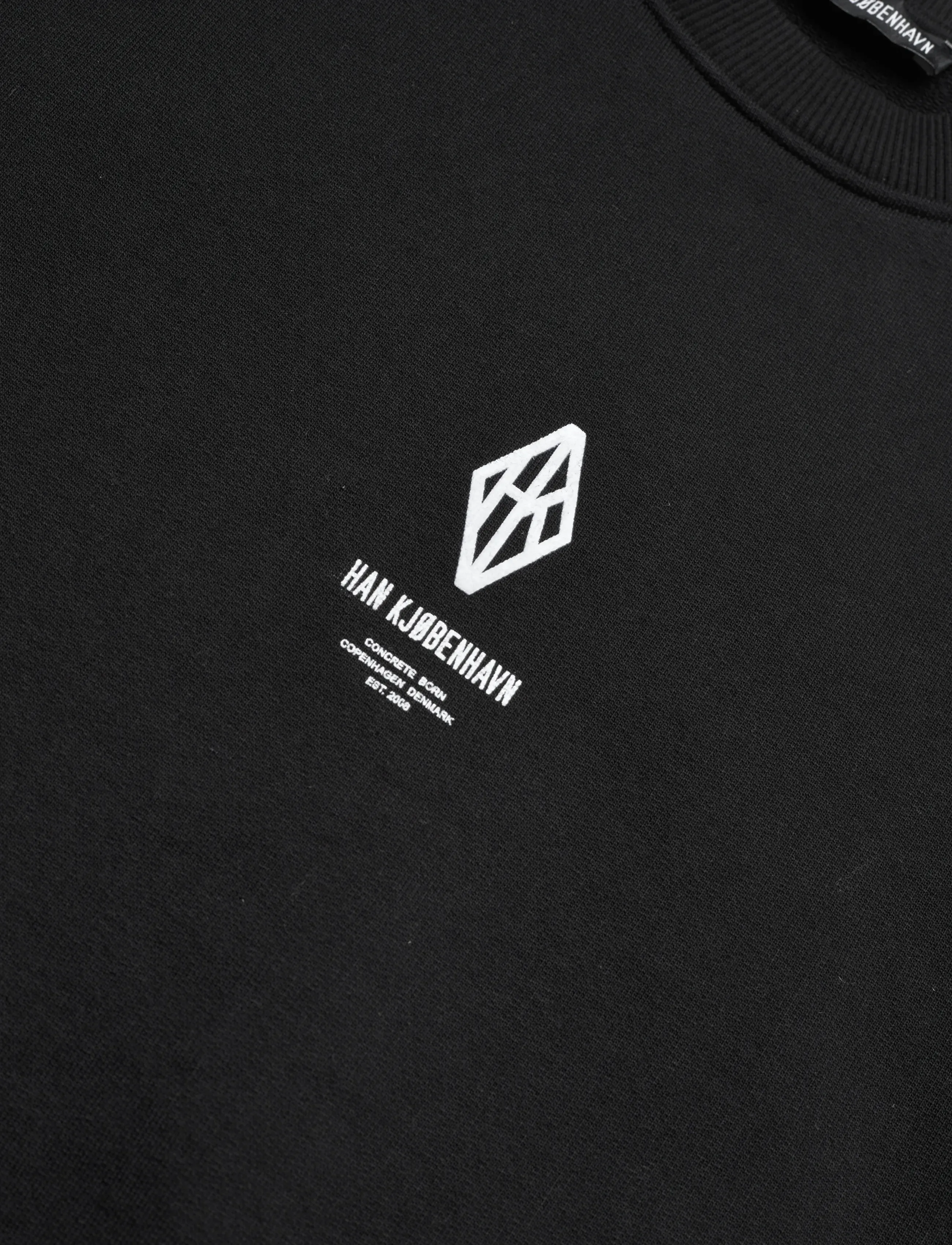 HAN Kjøbenhavn - Diamond Loose Crewneck - nach anlass kaufen - black/white - 5