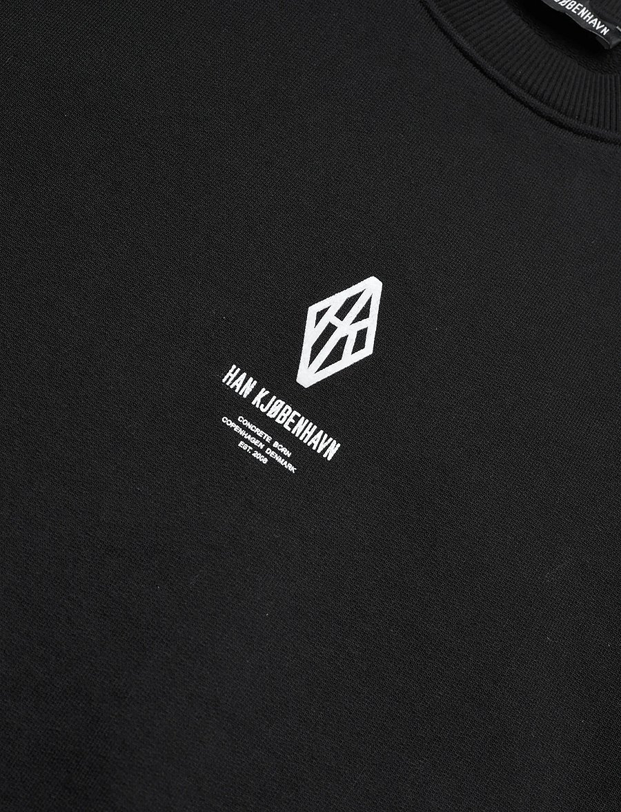 HAN Kjøbenhavn - Diamond Loose Crewneck - shop efter anledning - black/white - 5