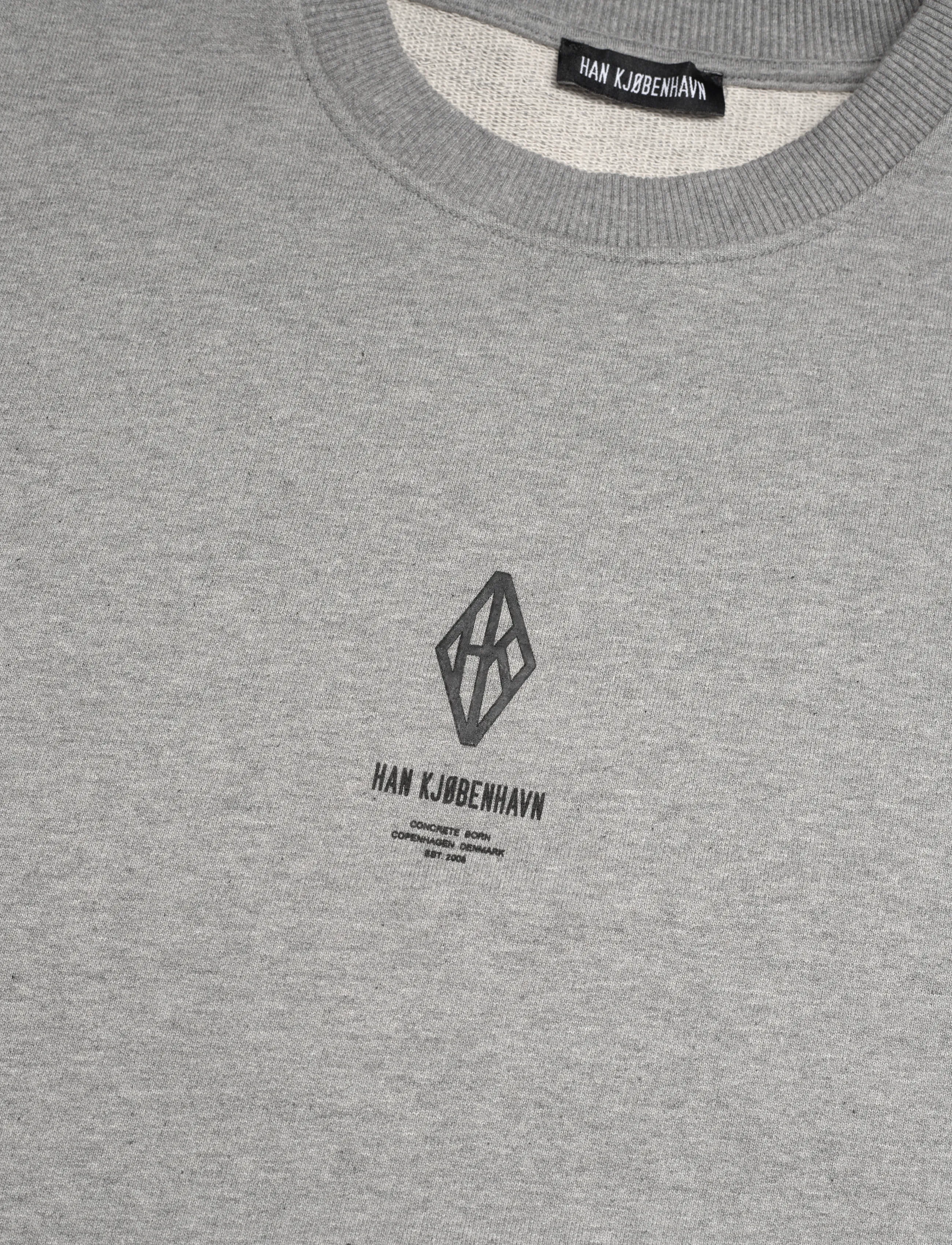 HAN Kjøbenhavn - Diamond Loose Crewneck - shop efter anledning - grey melange - 3