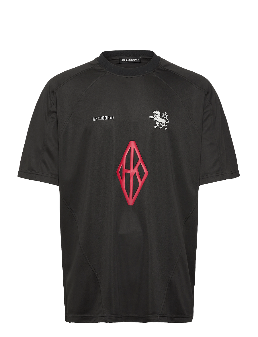 HAN Kjøbenhavn - Diamond Football Tee - lyhythihaiset - black - 1