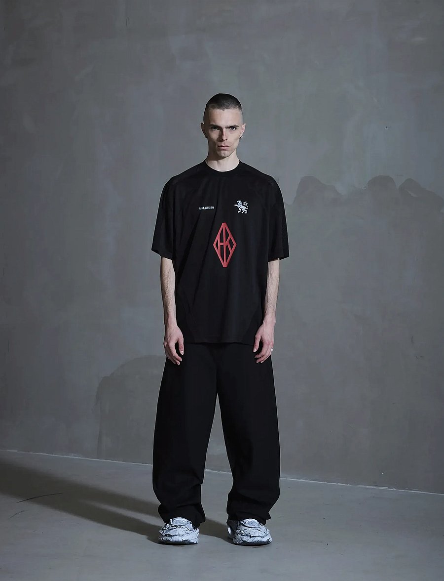 HAN Kjøbenhavn - Diamond Football Tee - lyhythihaiset - black - 0