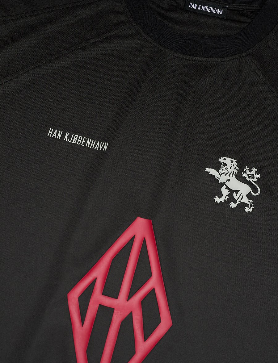 HAN Kjøbenhavn - Diamond Football Tee - lyhythihaiset - black - 3