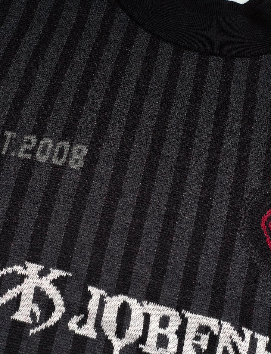 HAN Kjøbenhavn - Football Knit Sweater - pulls col rond - black/grey - 3