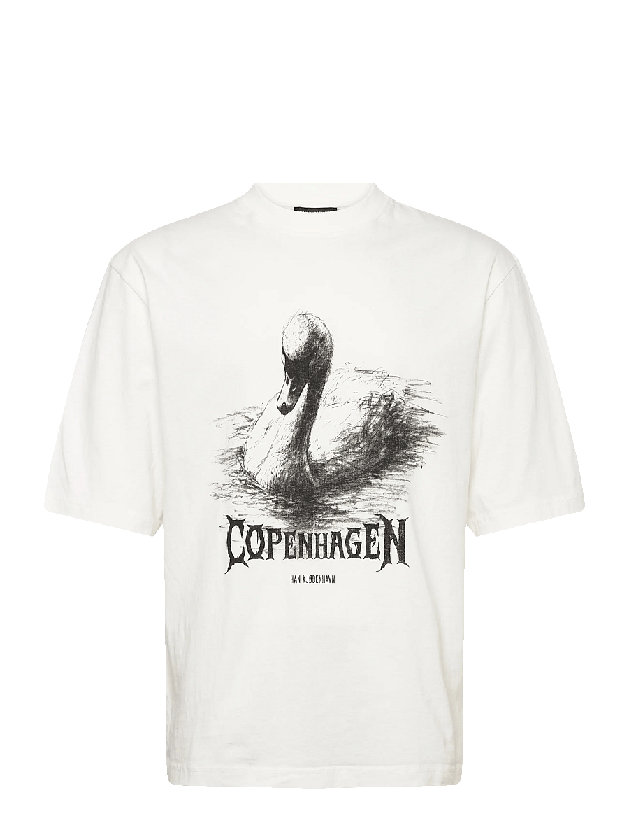 HAN Kjøbenhavn - HK Swan Oversized Tee - kortærmede t-shirts - off white - 1