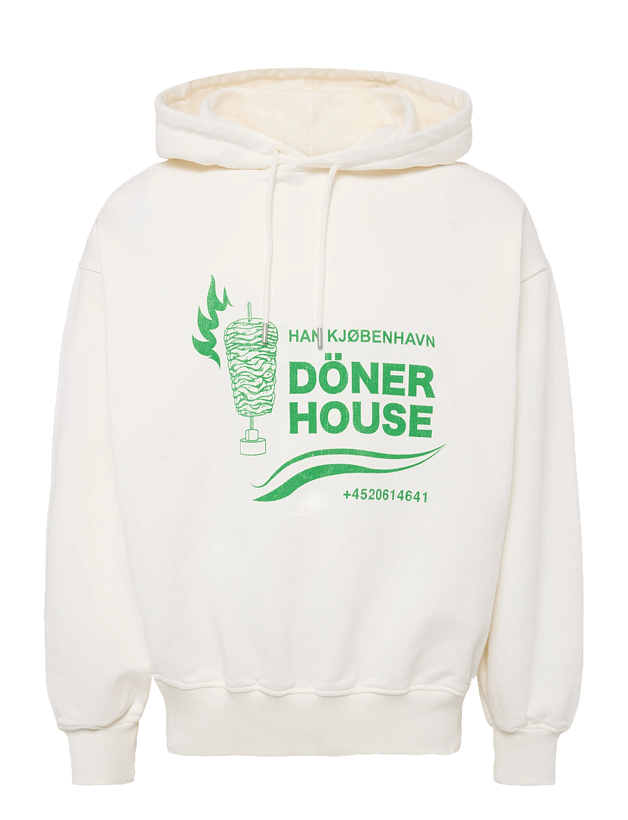 HAN Kjøbenhavn - Döner House Oversized Hoodie - hættetrøjer - off white - 1