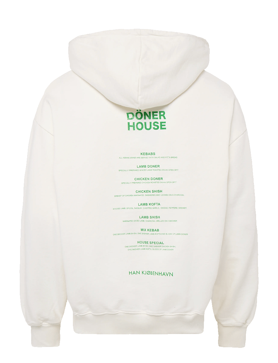 HAN Kjøbenhavn - Döner House Oversized Hoodie - hættetrøjer - off white - 2