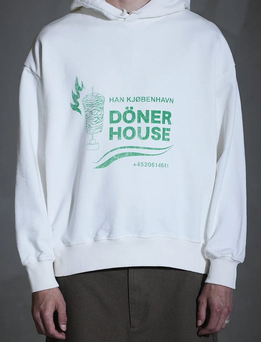 HAN Kjøbenhavn - Döner House Oversized Hoodie - hættetrøjer - off white - 5