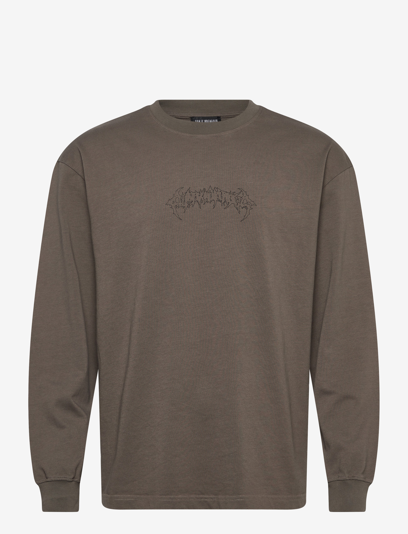 HAN Kjøbenhavn - Love Corp Long Sleeve - t-shirts - dusty brown - 1