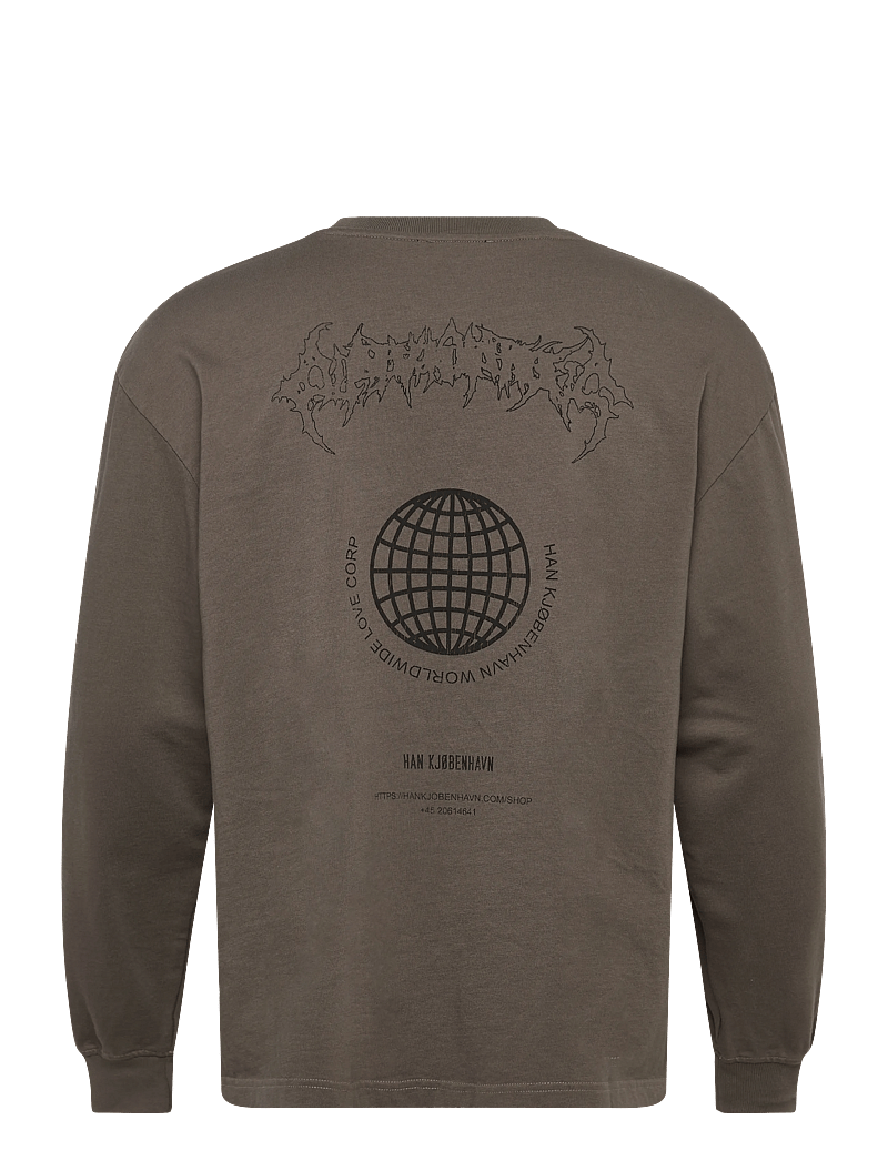 HAN Kjøbenhavn - Love Corp Long Sleeve - t-shirts - dusty brown - 2