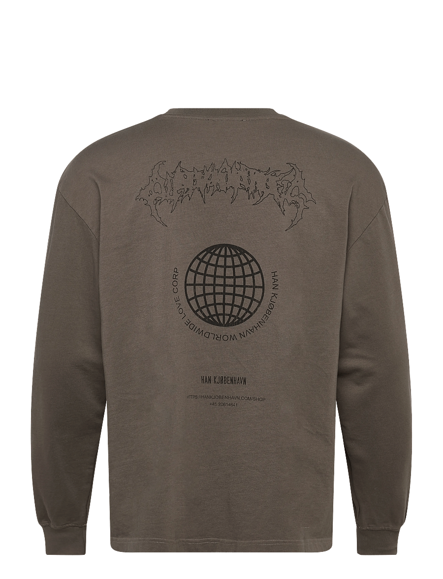 HAN Kjøbenhavn - Love Corp Long Sleeve - langærmede t-shirts - dusty brown - 2