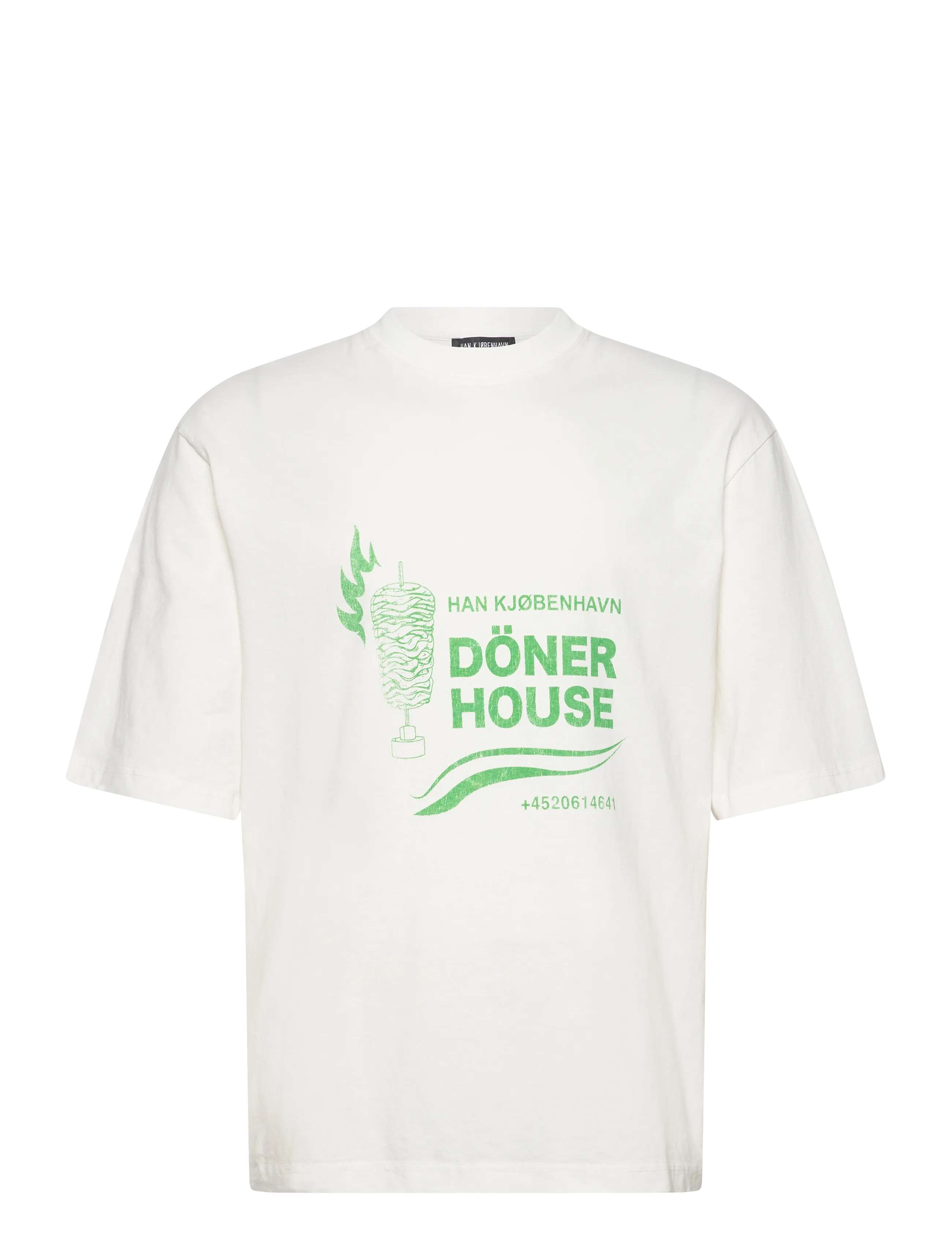 HAN KJØBENHAVN Döner House Oversized Tee Weiß - XL - Herren