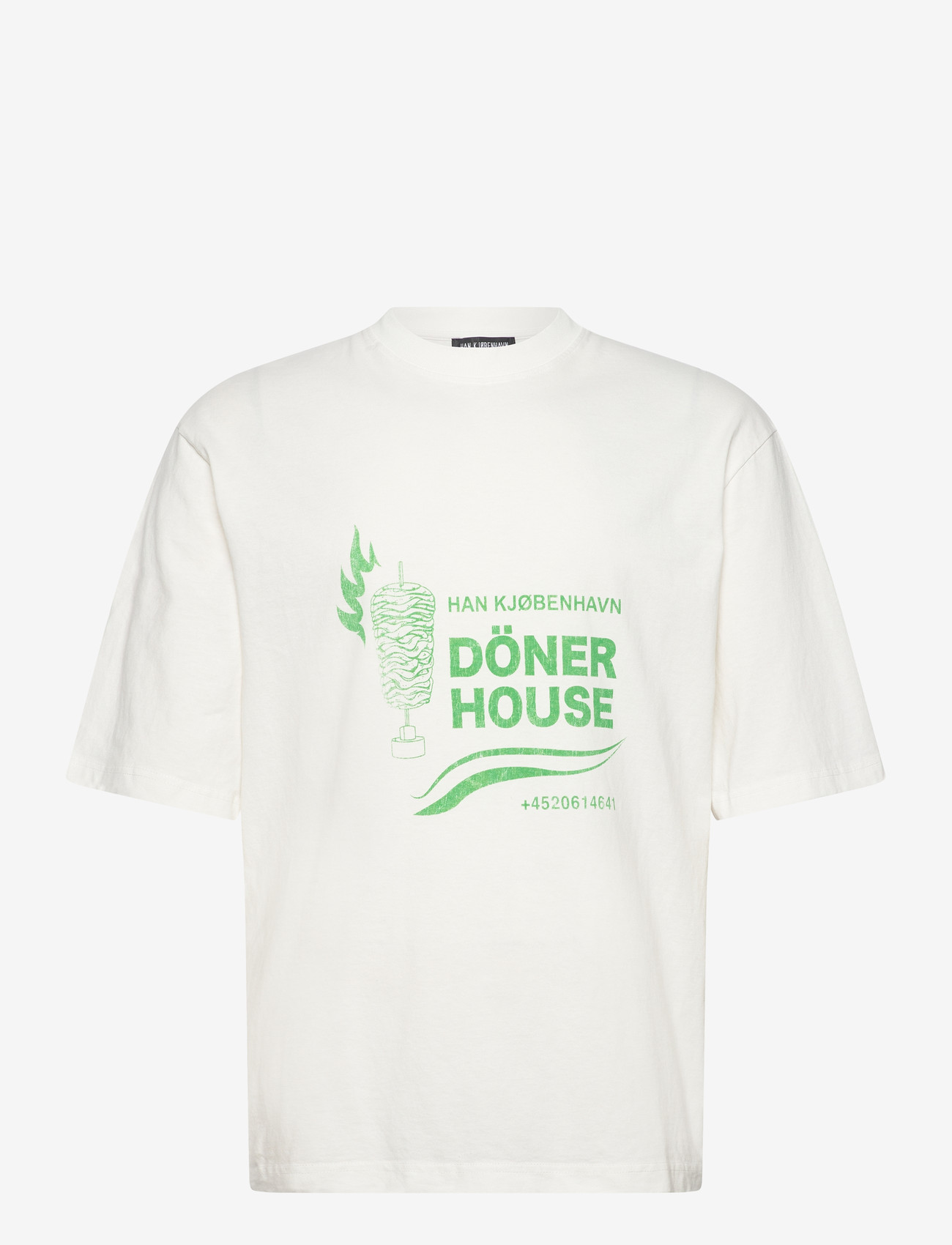 HAN Kjøbenhavn - Döner House Oversized Tee - lyhythihaiset - off white - 1