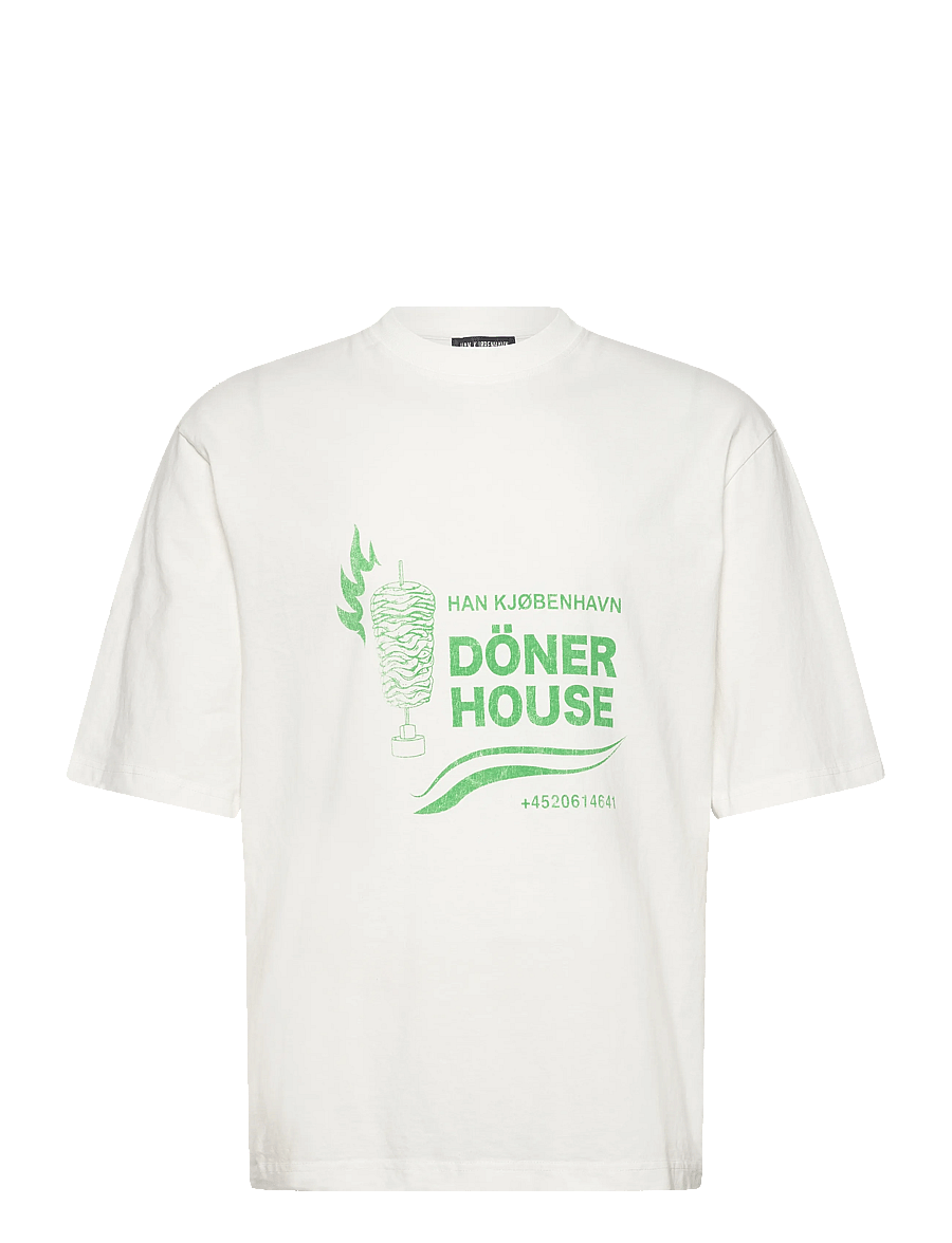 HAN Kjøbenhavn - Döner House Oversized Tee - kurzärmelig - off white - 1