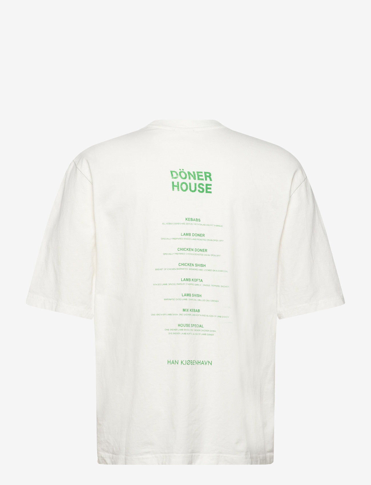 HAN Kjøbenhavn - Döner House Oversized Tee - lyhythihaiset - off white - 2