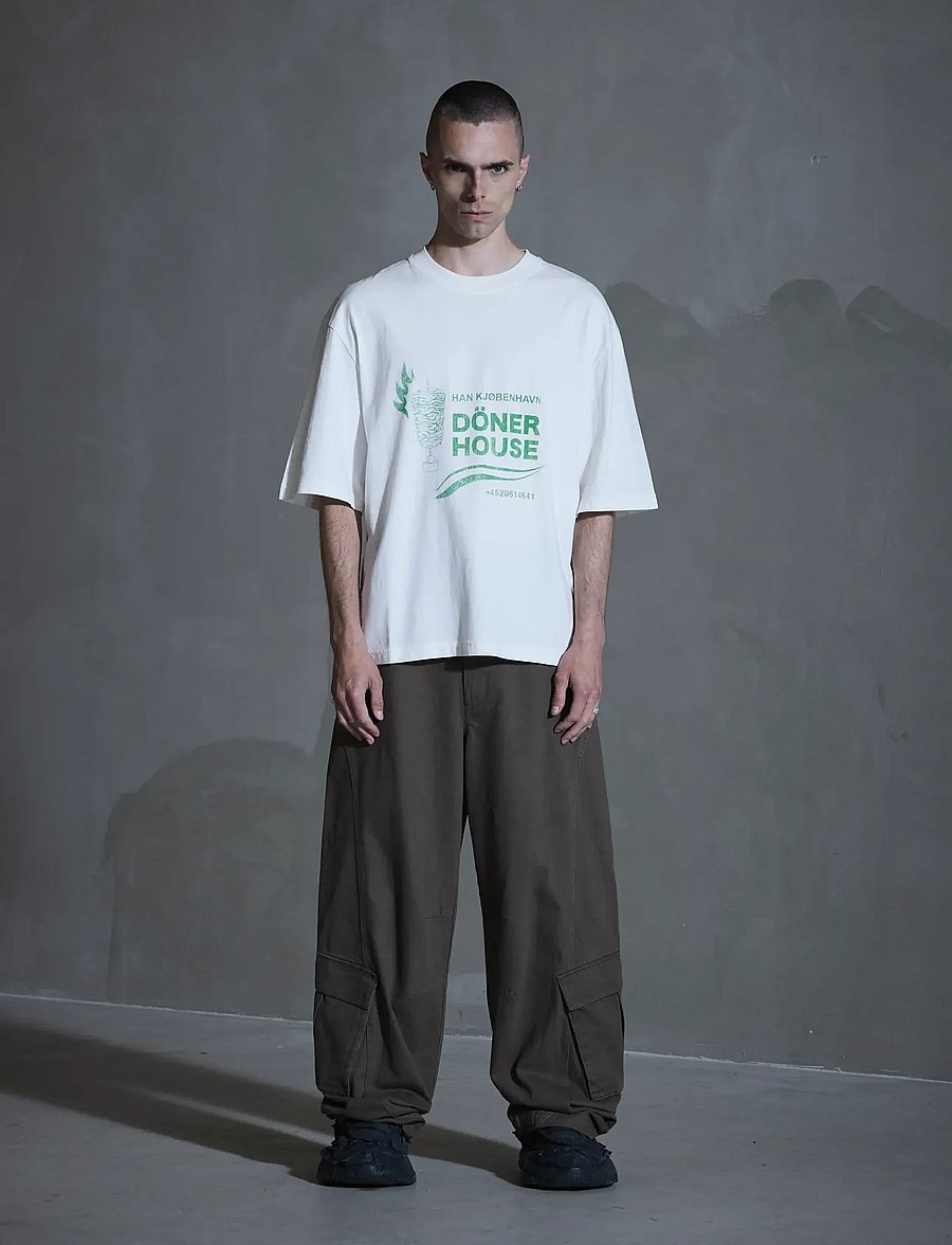HAN Kjøbenhavn - Döner House Oversized Tee - kurzärmelig - off white - 0
