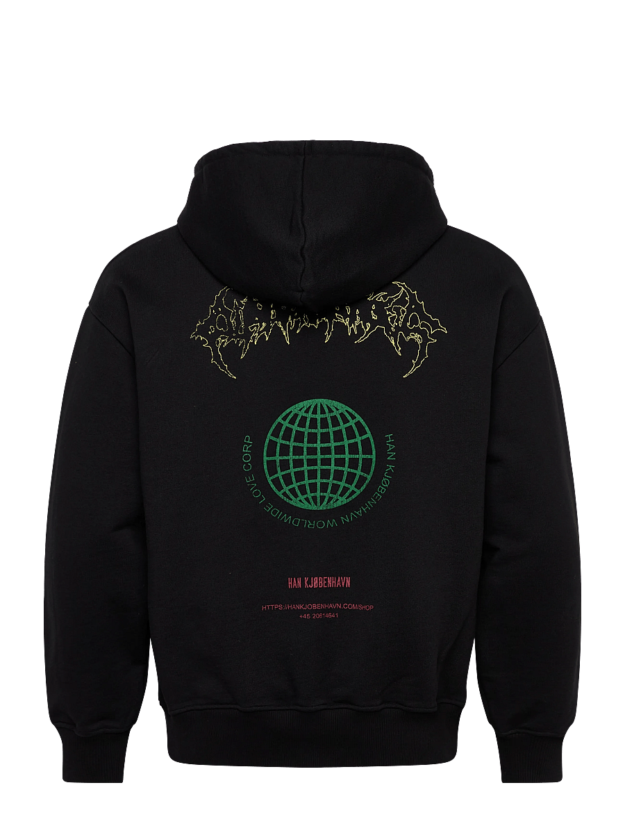 HAN Kjøbenhavn - Love Corp Oversized Hoodie - kapuutsiga dressipluusid - black - 2