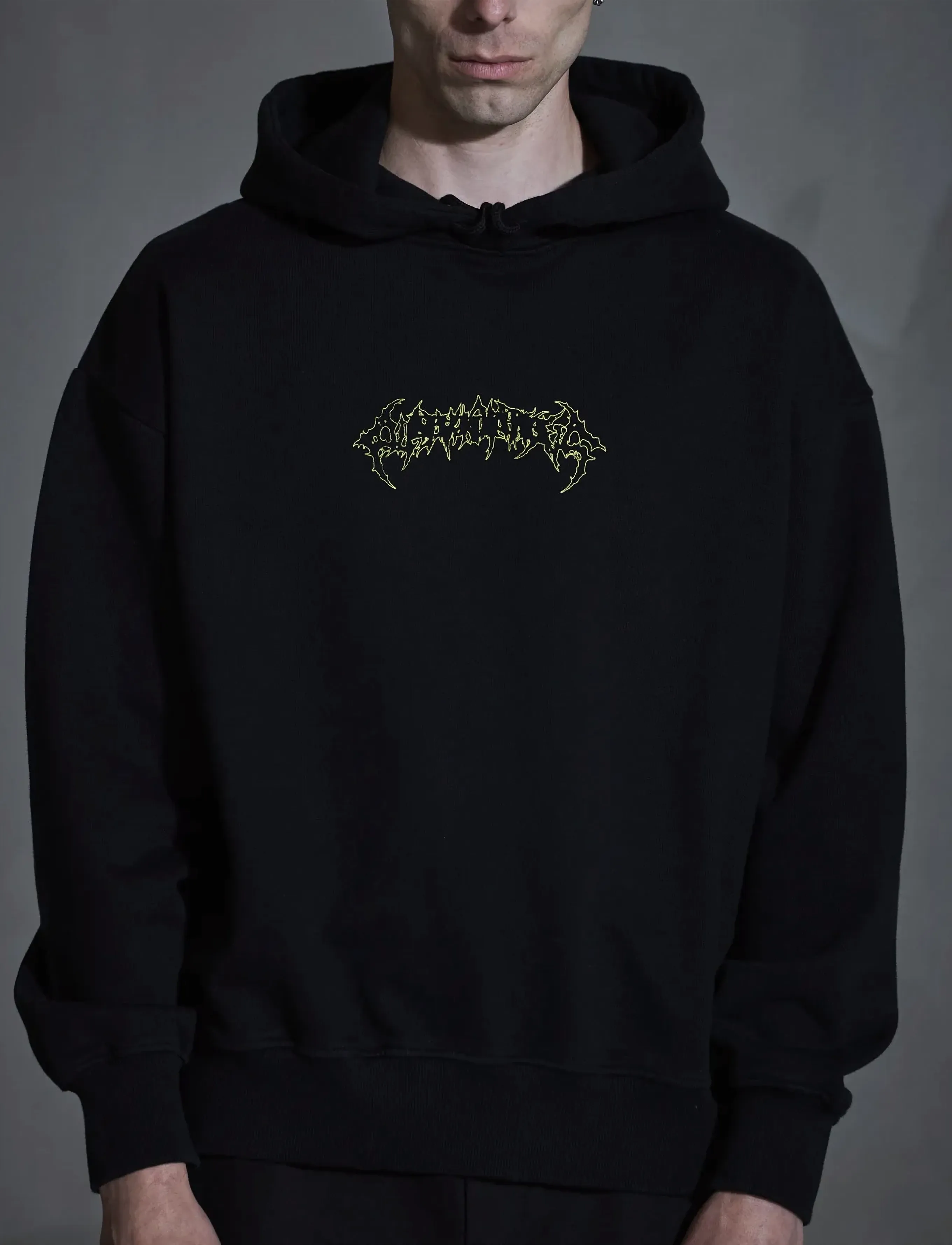 HAN Kjøbenhavn Love Corp Oversized Hoodie - Sweatshirts - BLACK / black