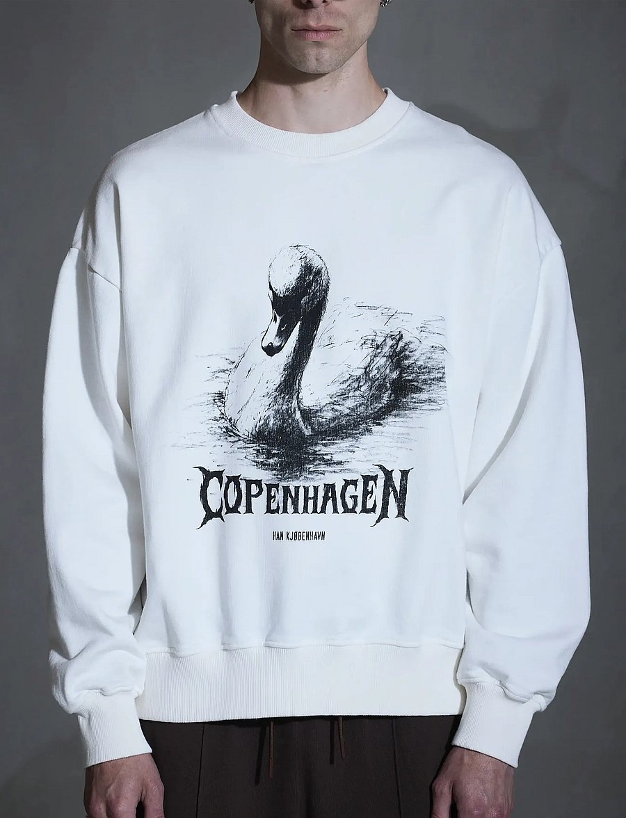 HAN Kjøbenhavn - HK Swan Oversized Crewneck - sweats - off white - 0