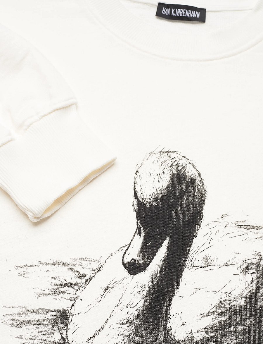 HAN Kjøbenhavn - HK Swan Oversized Crewneck - sweats - off white - 5