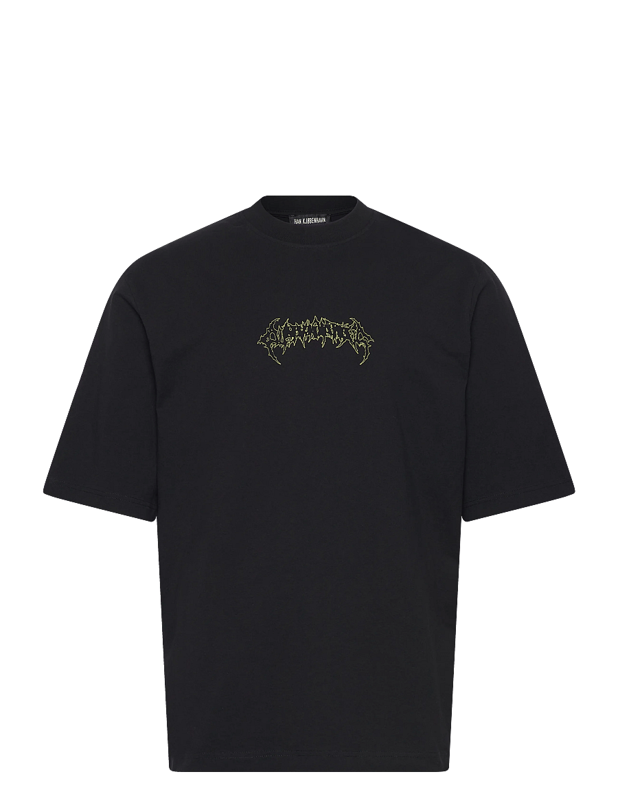 HAN Kjøbenhavn - Love Corp Oversized Tee - t-krekli ar īsām piedurknēm - black - 1