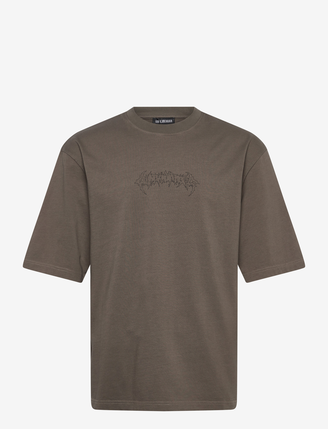 HAN Kjøbenhavn - Love Corp Oversized Tee - lühikeste varrukatega t-särgid - dusty brown - 1