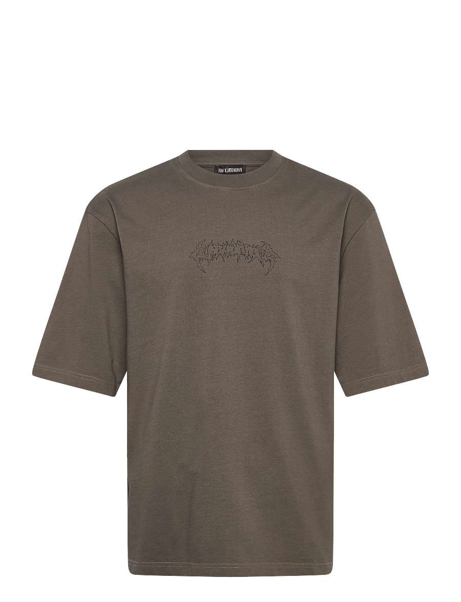 HAN Kjøbenhavn - Love Corp Oversized Tee - kortärmade t-shirts - dusty brown - 1