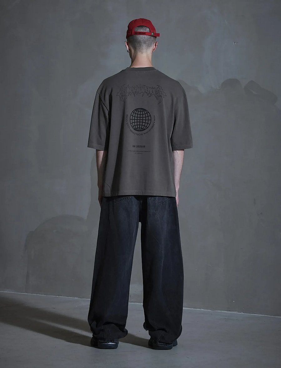 HAN Kjøbenhavn - Love Corp Oversized Tee - kortärmade t-shirts - dusty brown - 4