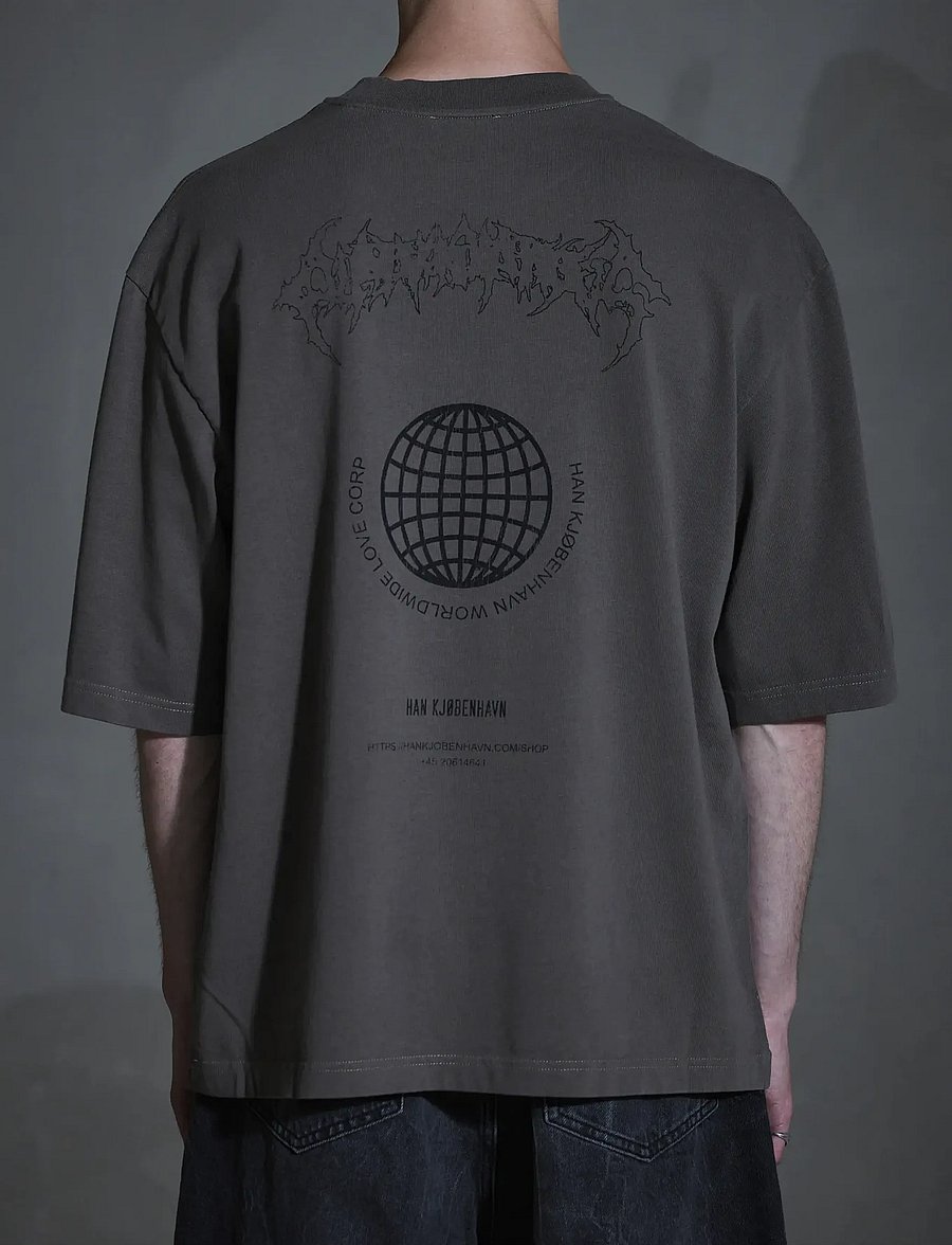 HAN Kjøbenhavn - Love Corp Oversized Tee - kortärmade t-shirts - dusty brown - 5