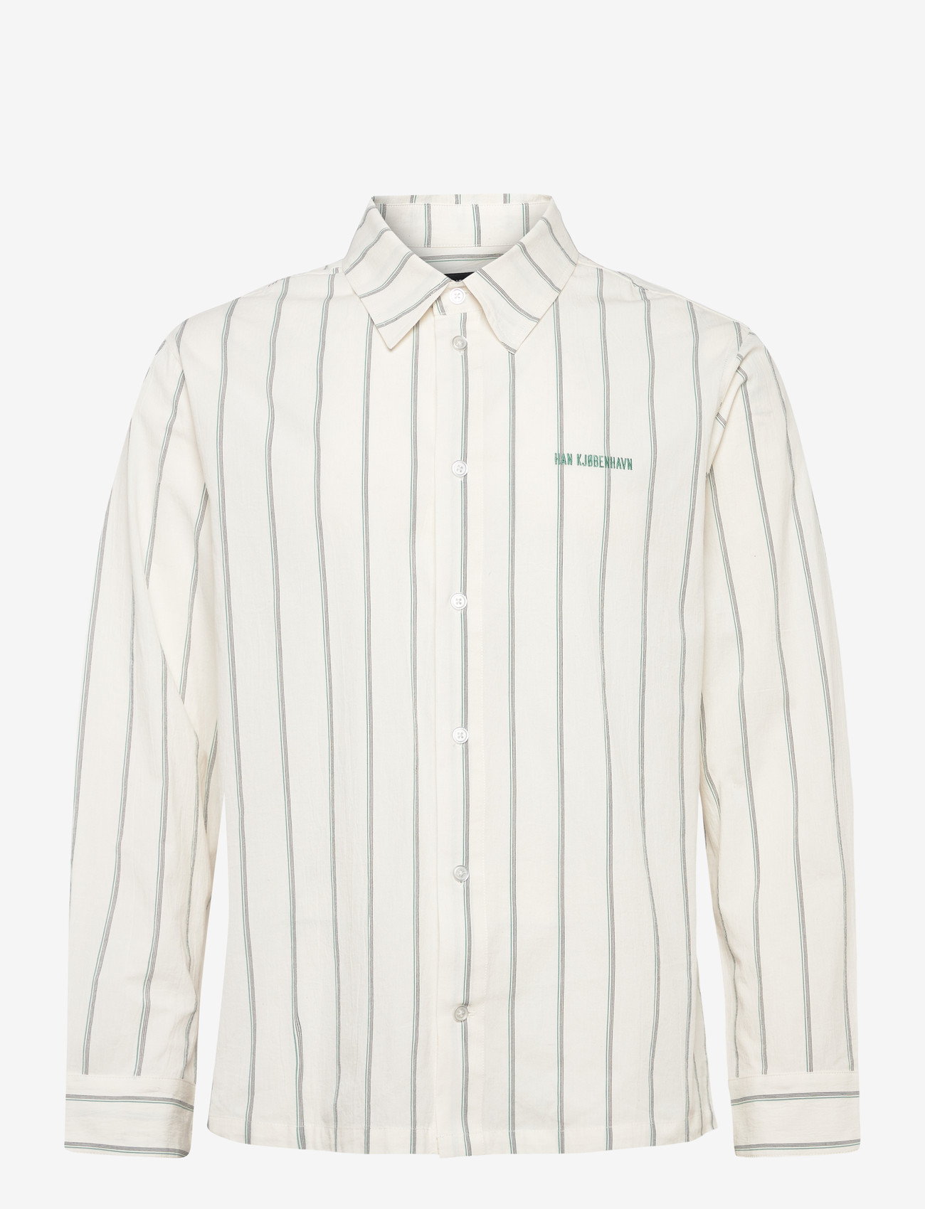 HAN Kjøbenhavn - Retro Striped Shirt - tavalised t-särgid - off white - 1