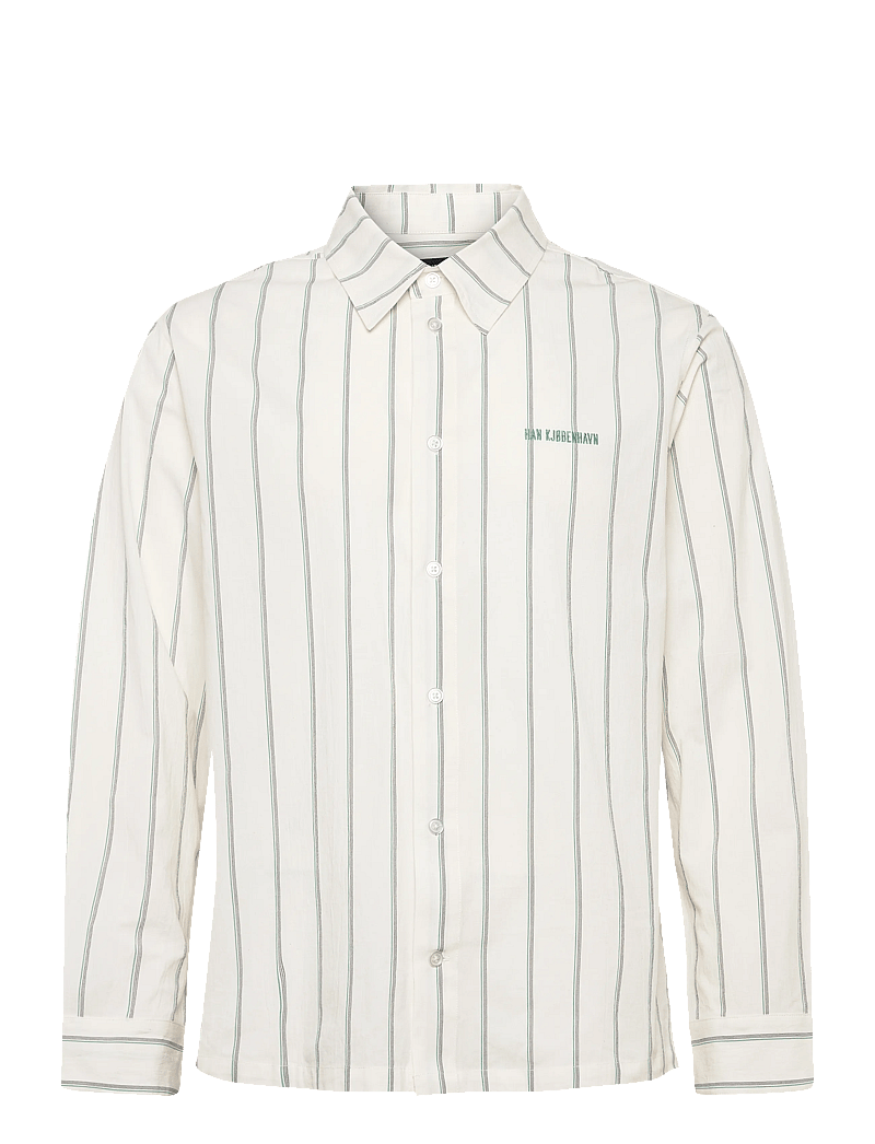 HAN Kjøbenhavn - Retro Striped Shirt - tavalised t-särgid - off white - 1