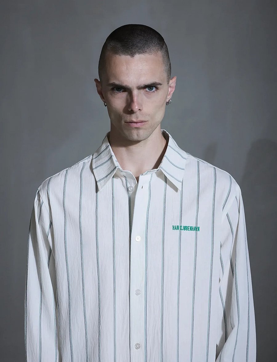 HAN Kjøbenhavn - Retro Striped Shirt - basic-hemden - off white - 4