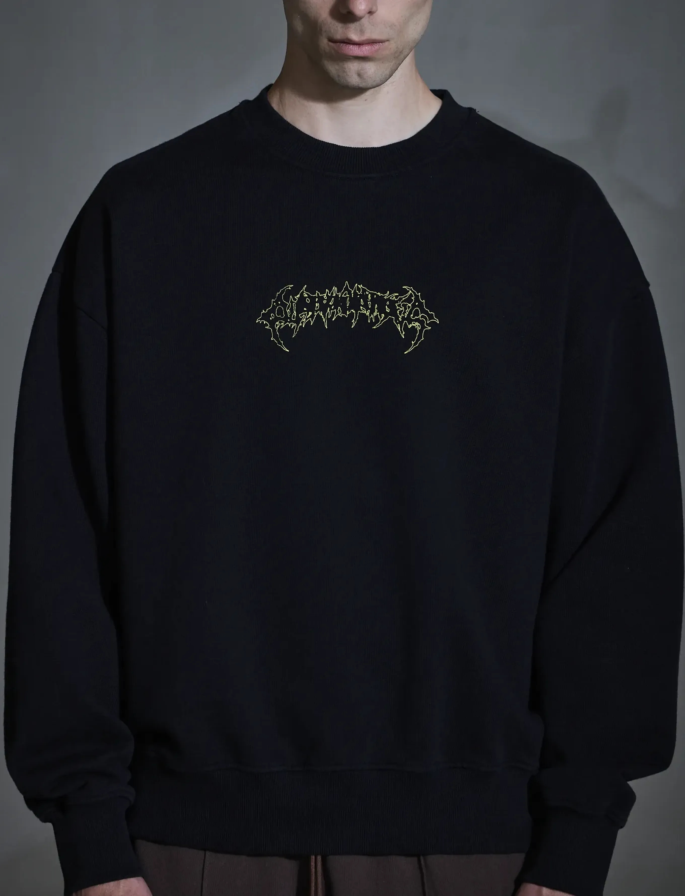 HAN Kjøbenhavn Love Corp Oversized Crewneck - Offres - BLACK / black