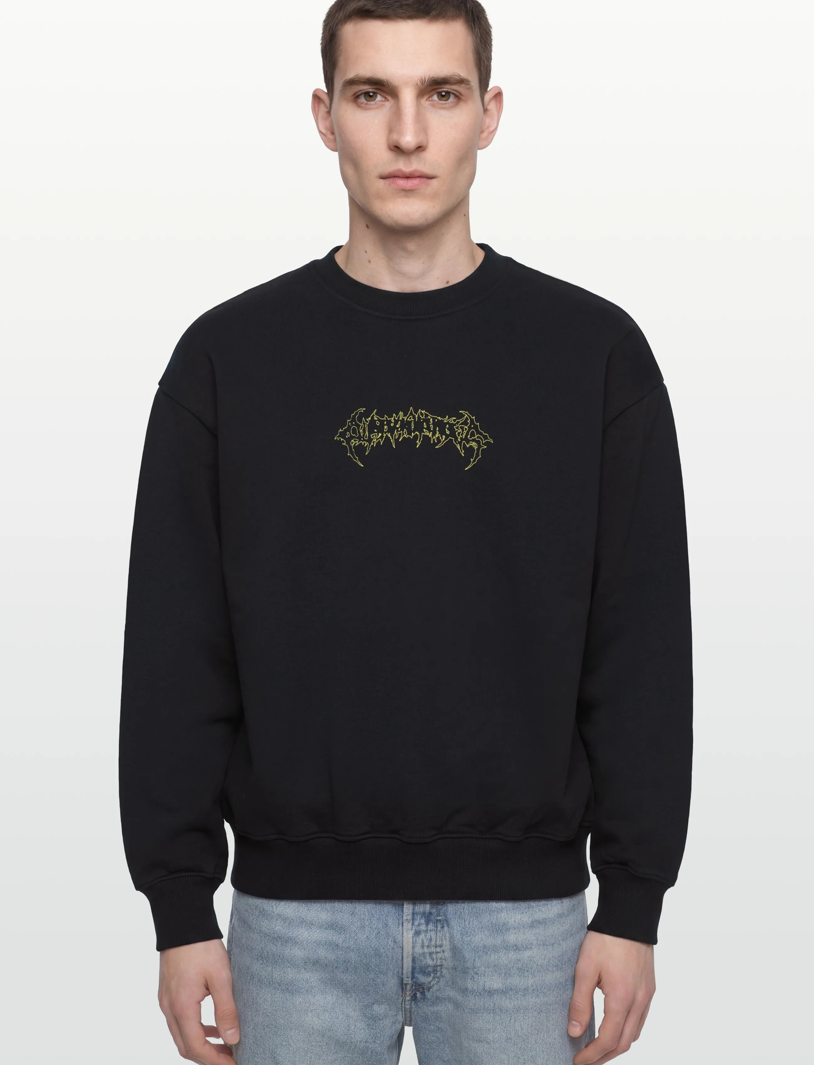 HAN Kjøbenhavn - Love Corp Oversized Crewneck - medvilniniai megztiniai - black - 3