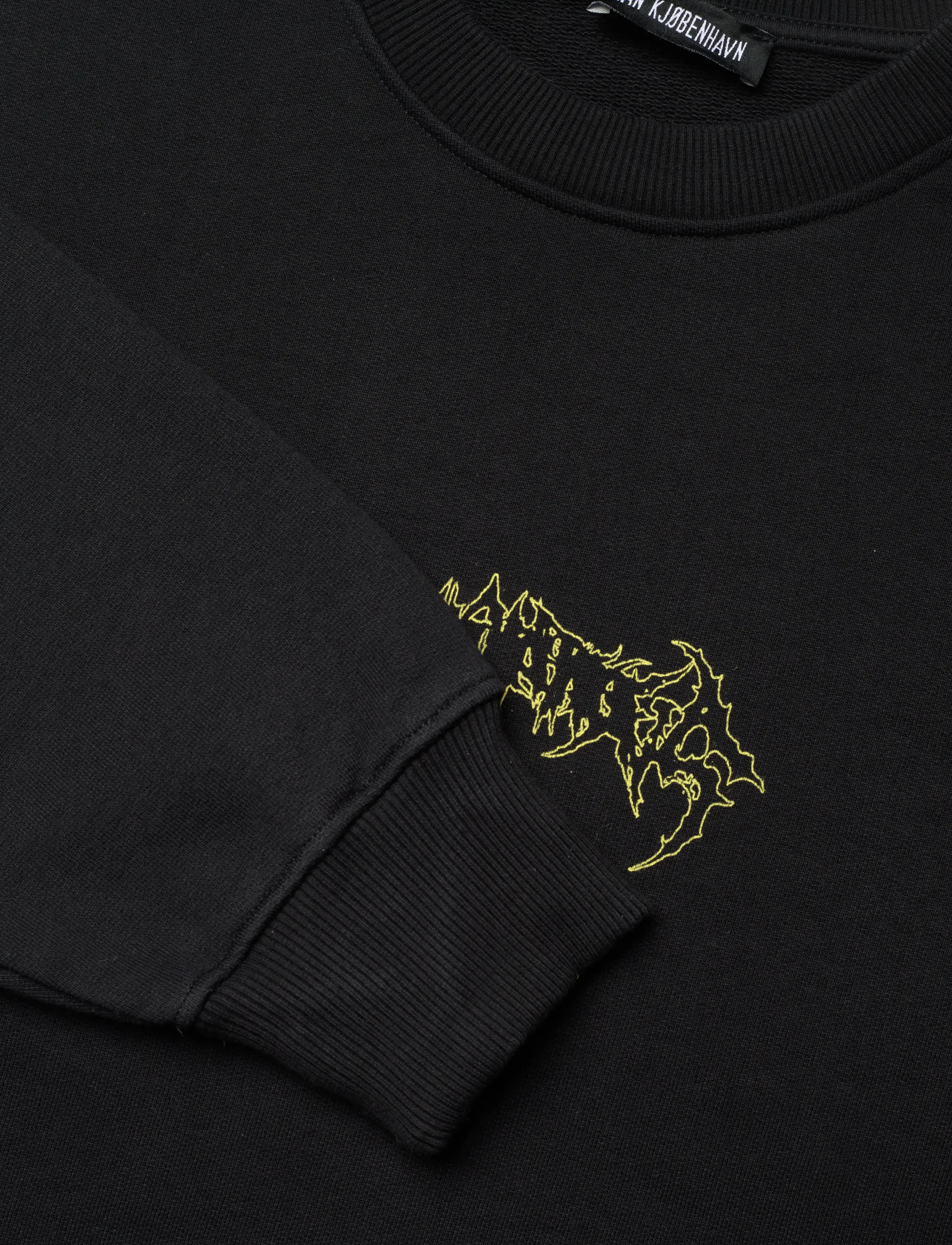HAN Kjøbenhavn - Love Corp Oversized Crewneck - medvilniniai megztiniai - black - 5
