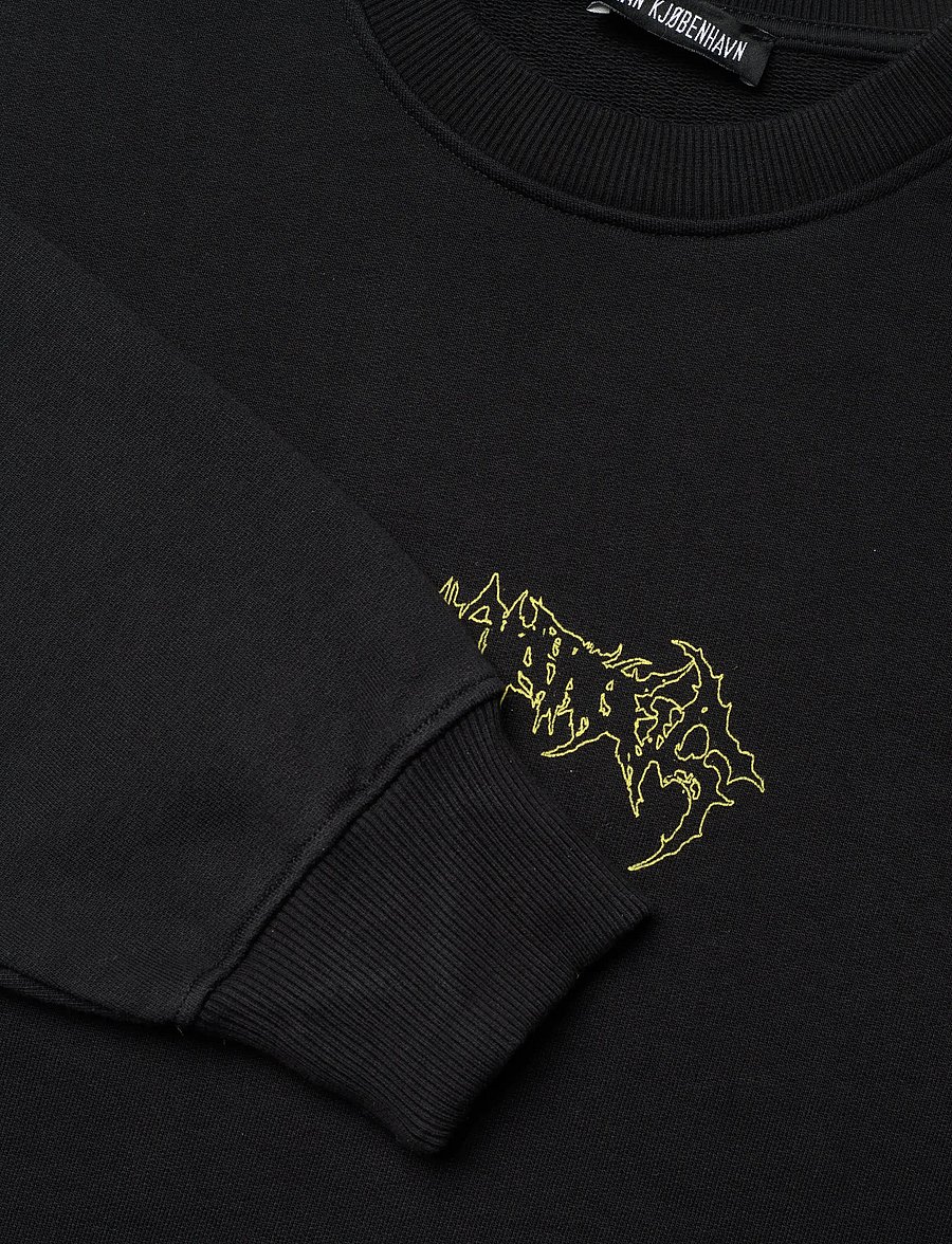HAN Kjøbenhavn - Love Corp Oversized Crewneck - sweatshirts - black - 5